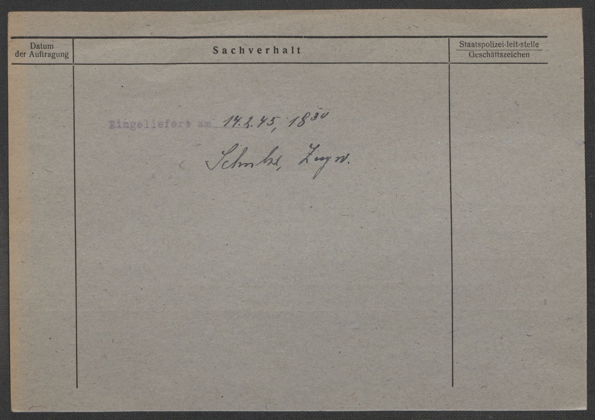 Befehlshaber der Sicherheitspolizei und des SD, RA/RAFA-5969/E/Ea/Eaa/L0001: Register over norske fanger i Møllergata 19: A-Bj, 1940-1945, s. 1284