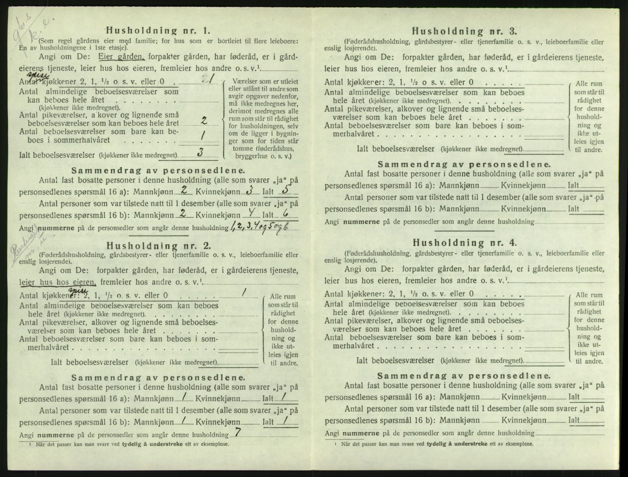 SAH, Folketelling 1920 for 0514 Lom herred, 1920, s. 915