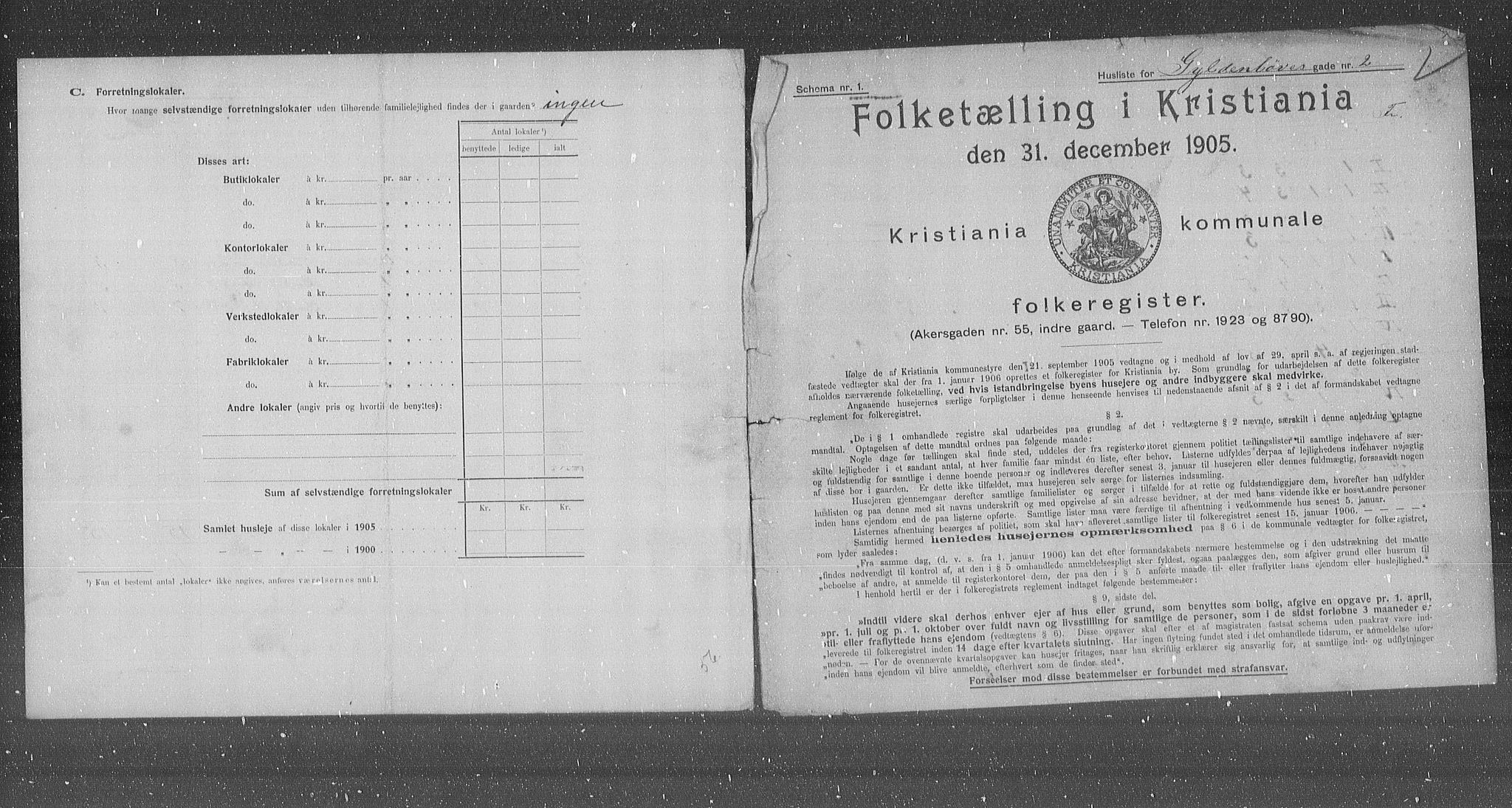 OBA, Kommunal folketelling 31.12.1905 for Kristiania kjøpstad, 1905, s. 17074