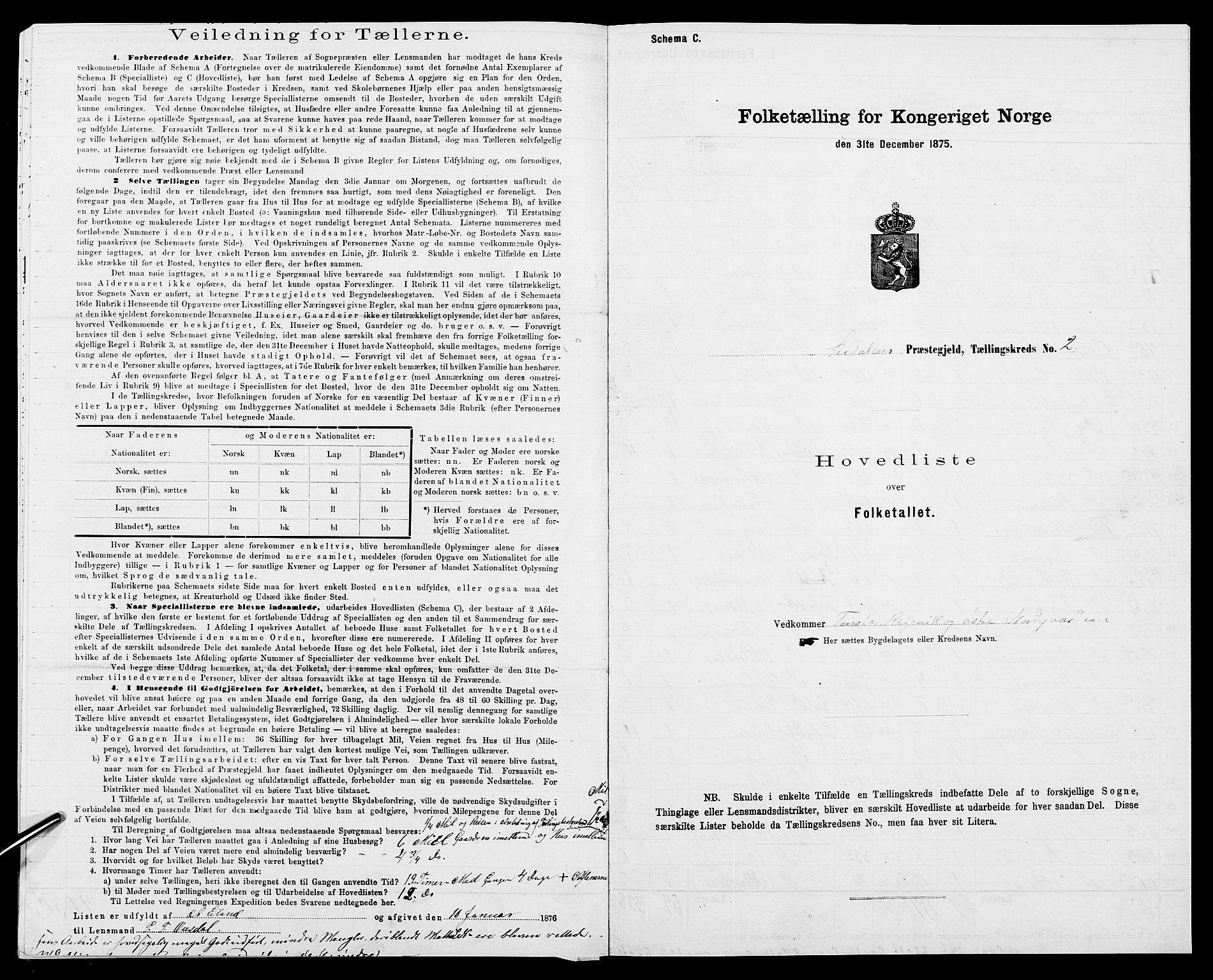 SAK, Folketelling 1875 for 1046P Sirdal prestegjeld, 1875, s. 21