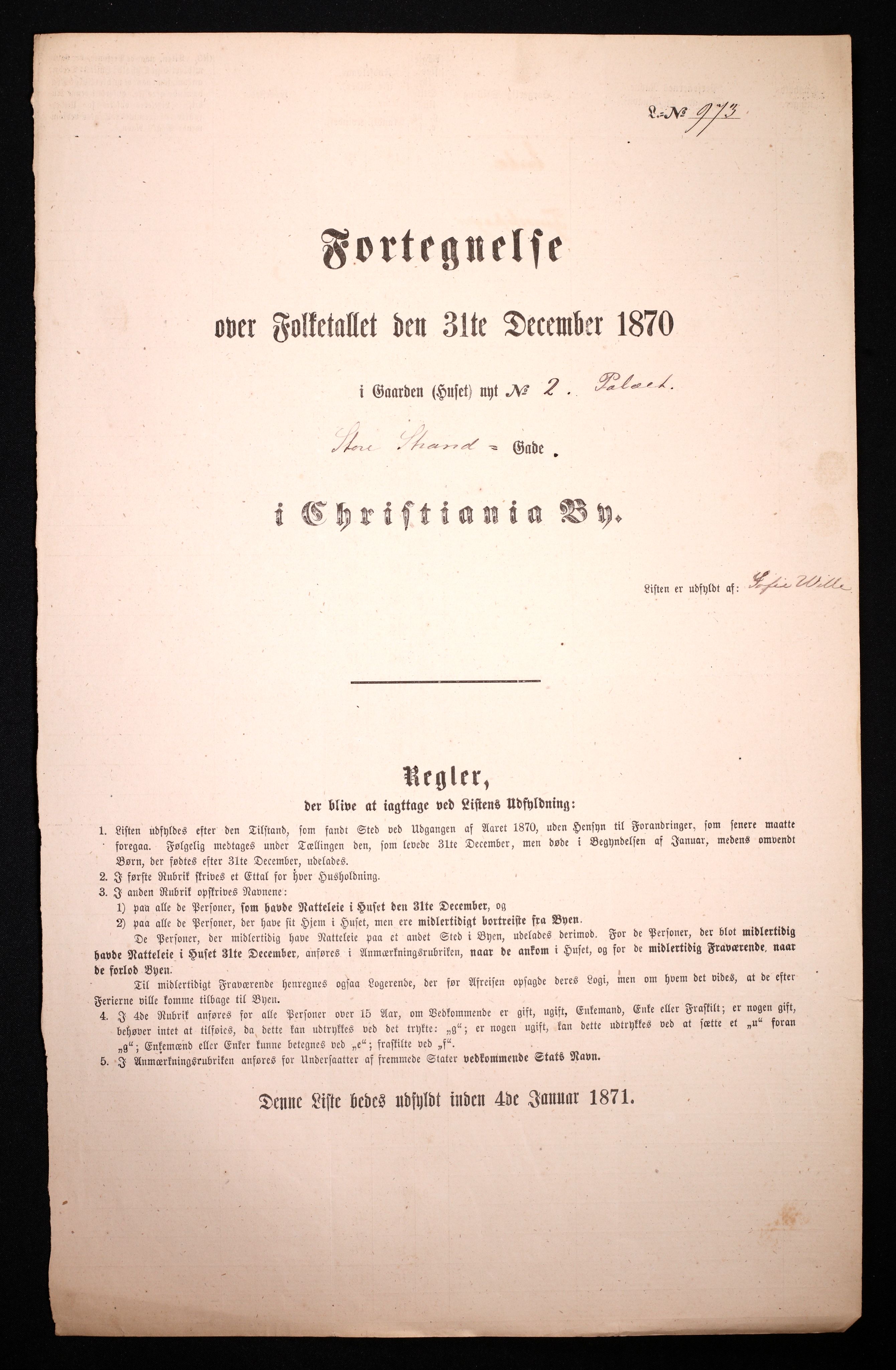 RA, Folketelling 1870 for 0301 Kristiania kjøpstad, 1870, s. 3663