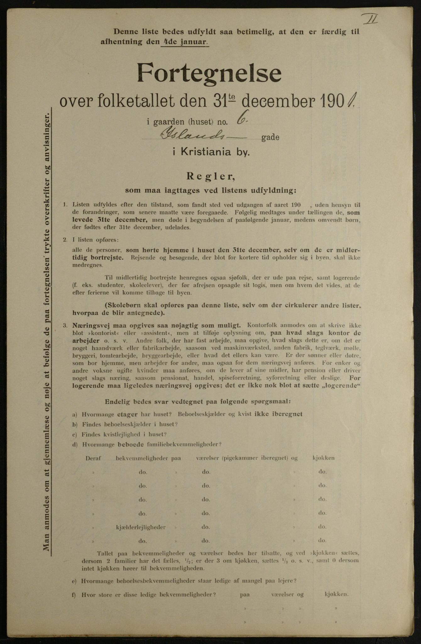 OBA, Kommunal folketelling 31.12.1901 for Kristiania kjøpstad, 1901, s. 7027