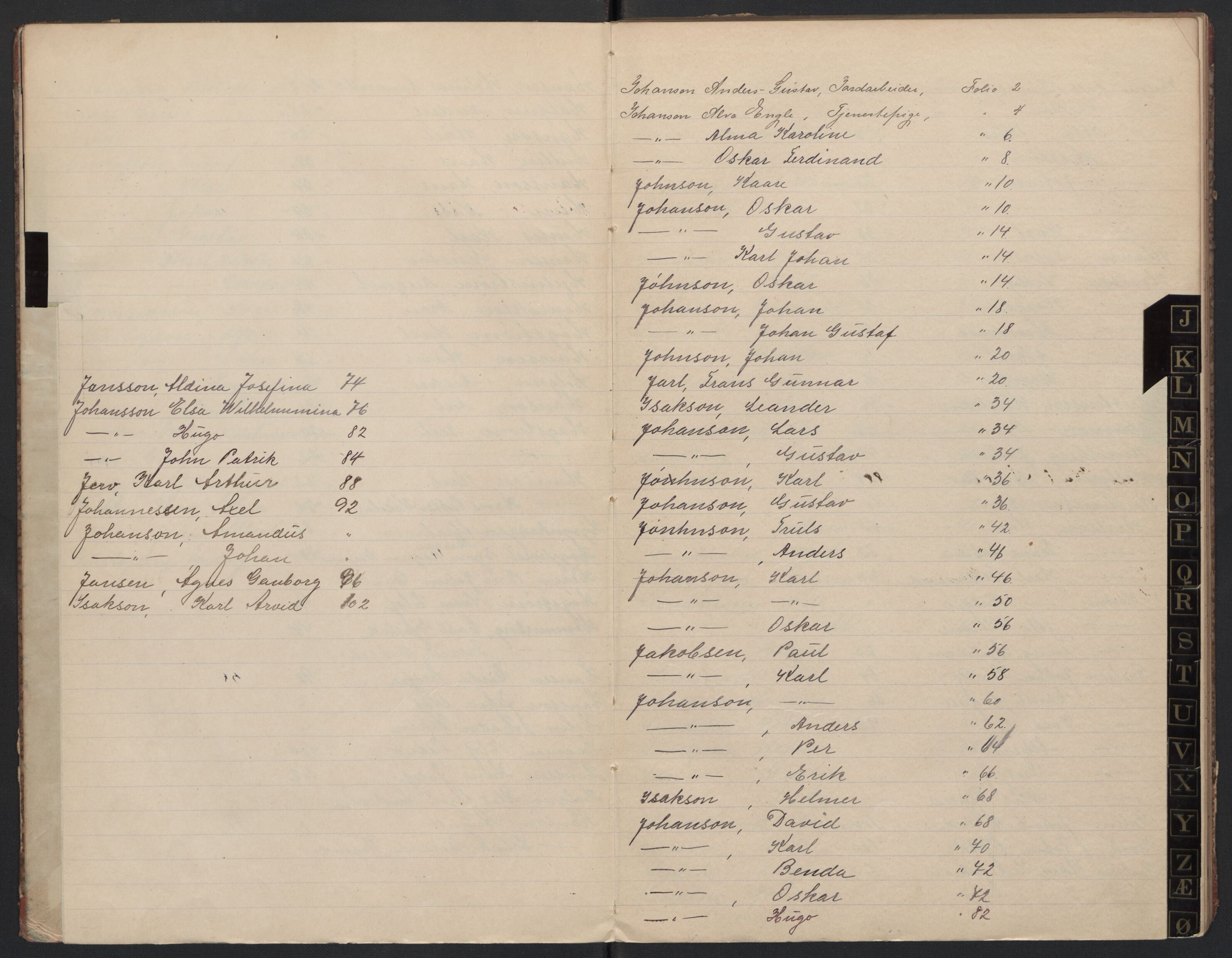 Rygge lensmannskontor, AV/SAO-A-10005/I/Ic/Ica/L0001: Protokoll over fremmede statsborgere, 1902-1920