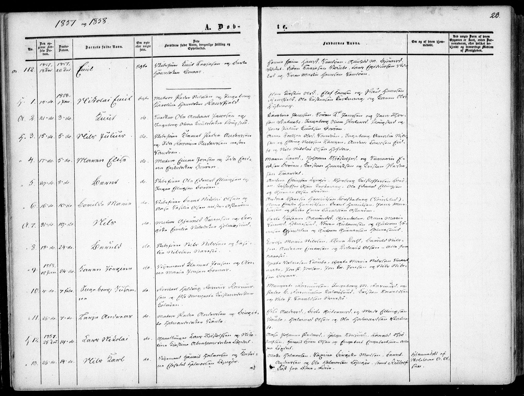 Dypvåg sokneprestkontor, AV/SAK-1111-0007/F/Fa/Faa/L0006: Ministerialbok nr. A 6, 1855-1872, s. 23