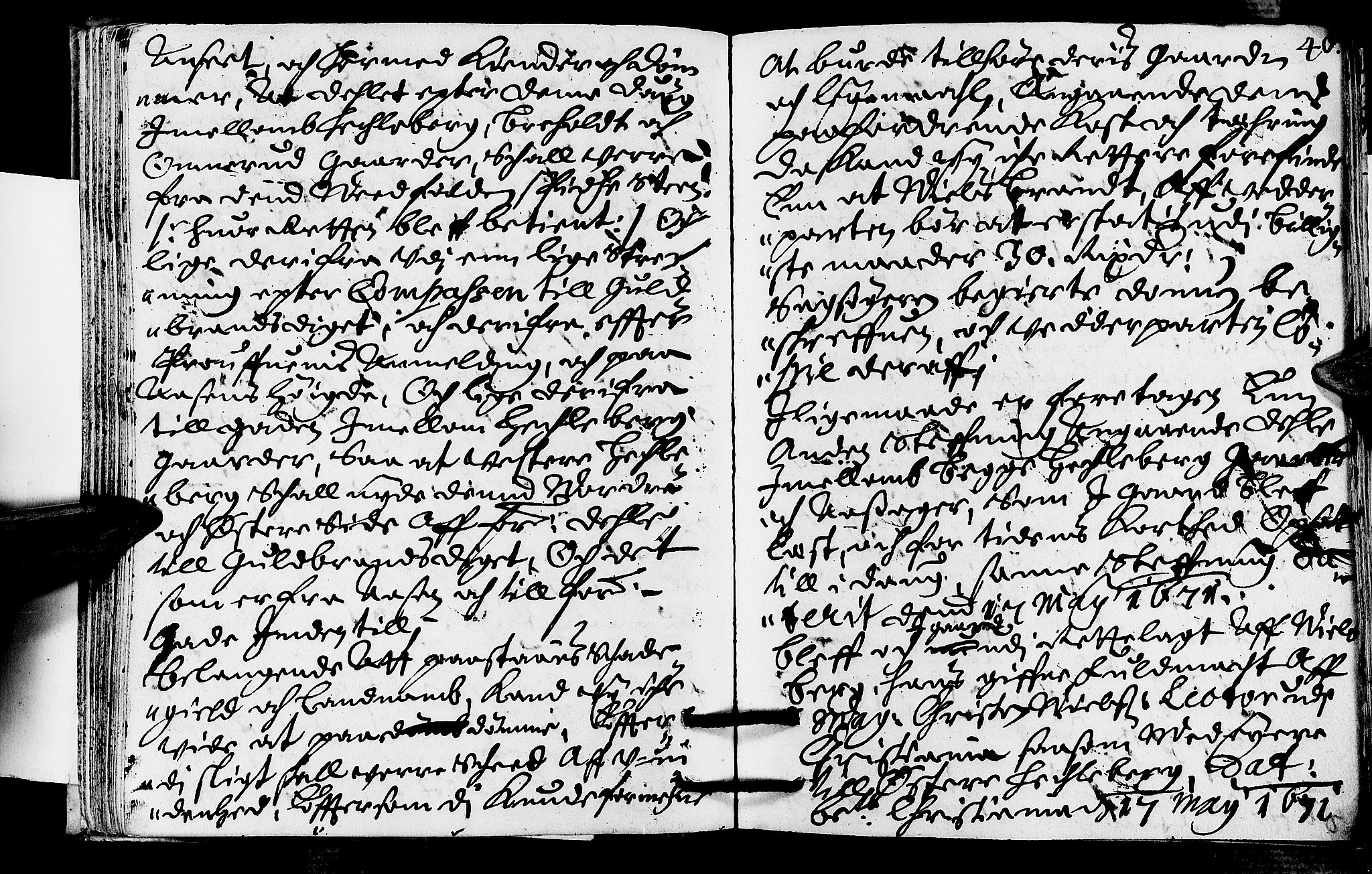 Lier, Røyken og Hurum sorenskriveri, SAKO/A-89/F/Fa/L0012: Tingbok, 1671, s. 46