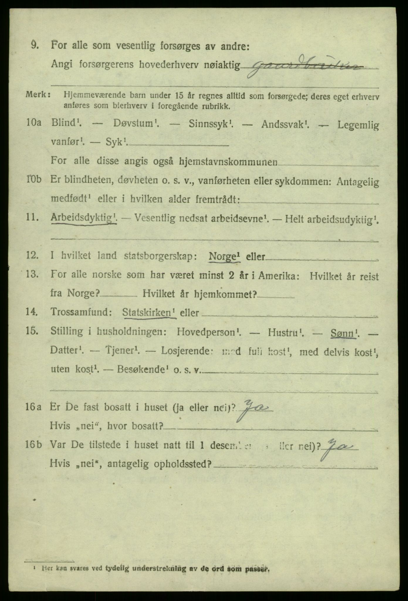 SAB, Folketelling 1920 for 1439 Sør-Vågsøy herred, 1920, s. 585