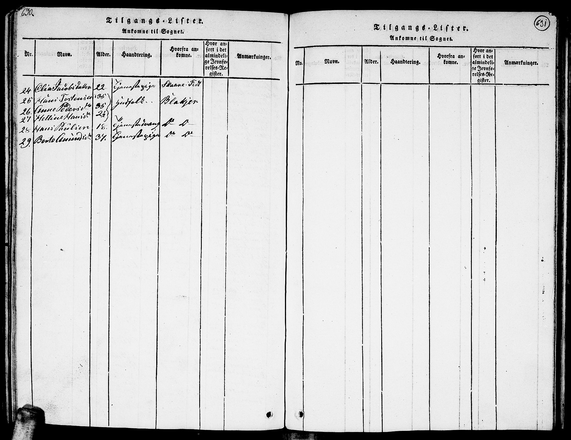 Sørum prestekontor Kirkebøker, SAO/A-10303/G/Ga/L0001: Klokkerbok nr. I 1, 1814-1829, s. 630-631