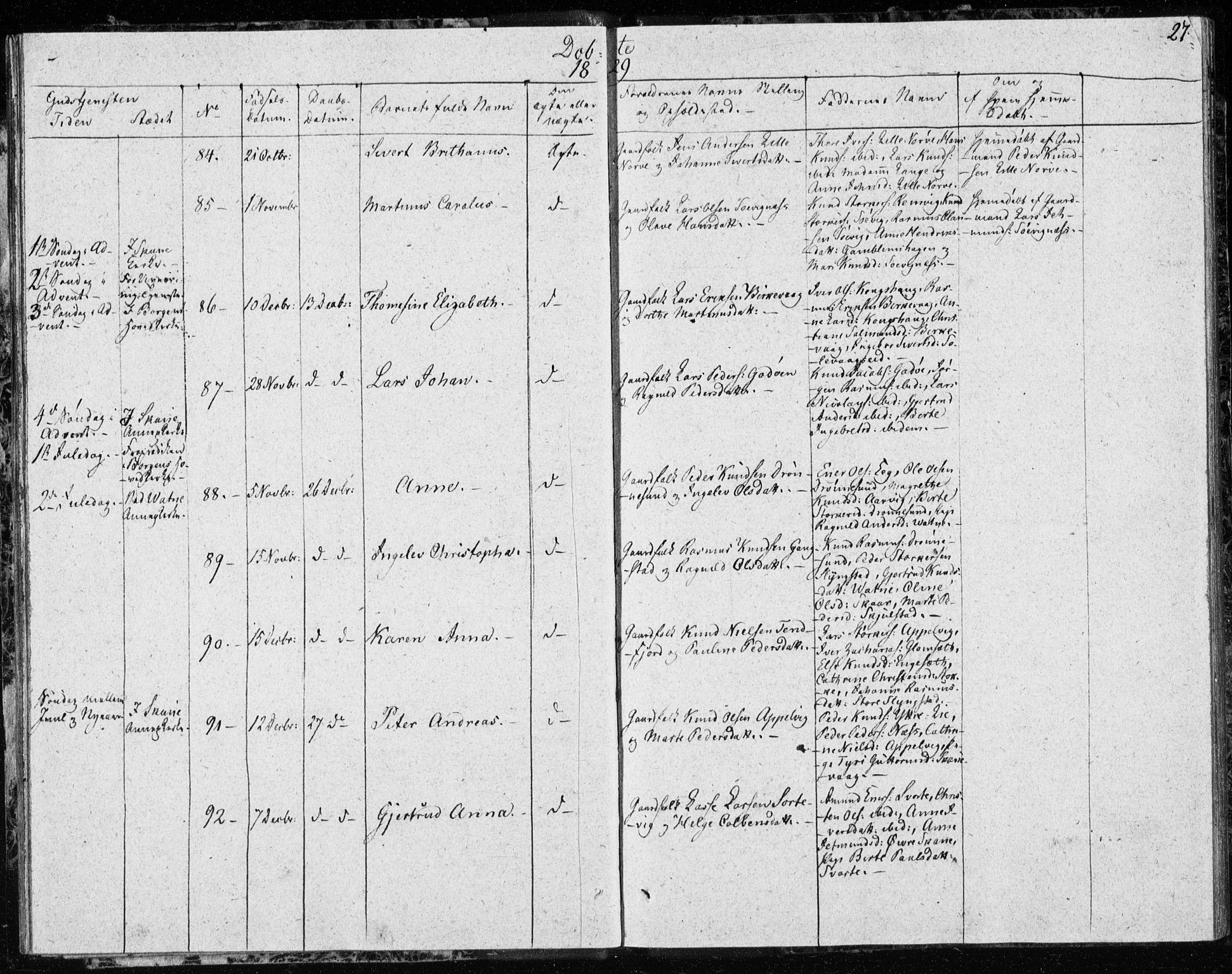 Ministerialprotokoller, klokkerbøker og fødselsregistre - Møre og Romsdal, AV/SAT-A-1454/528/L0413: Residerende kapellans bok nr. 528B01, 1828-1832, s. 27