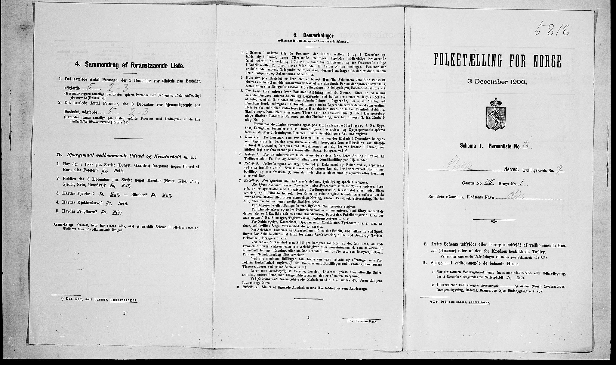 RA, Folketelling 1900 for 0720 Stokke herred, 1900, s. 1565