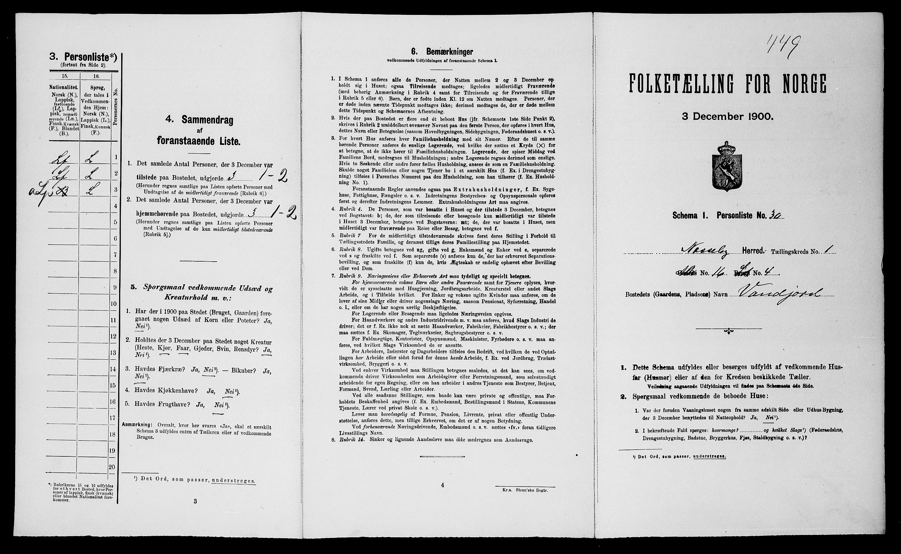 SATØ, Folketelling 1900 for 2027 Nesseby herred, 1900, s. 106