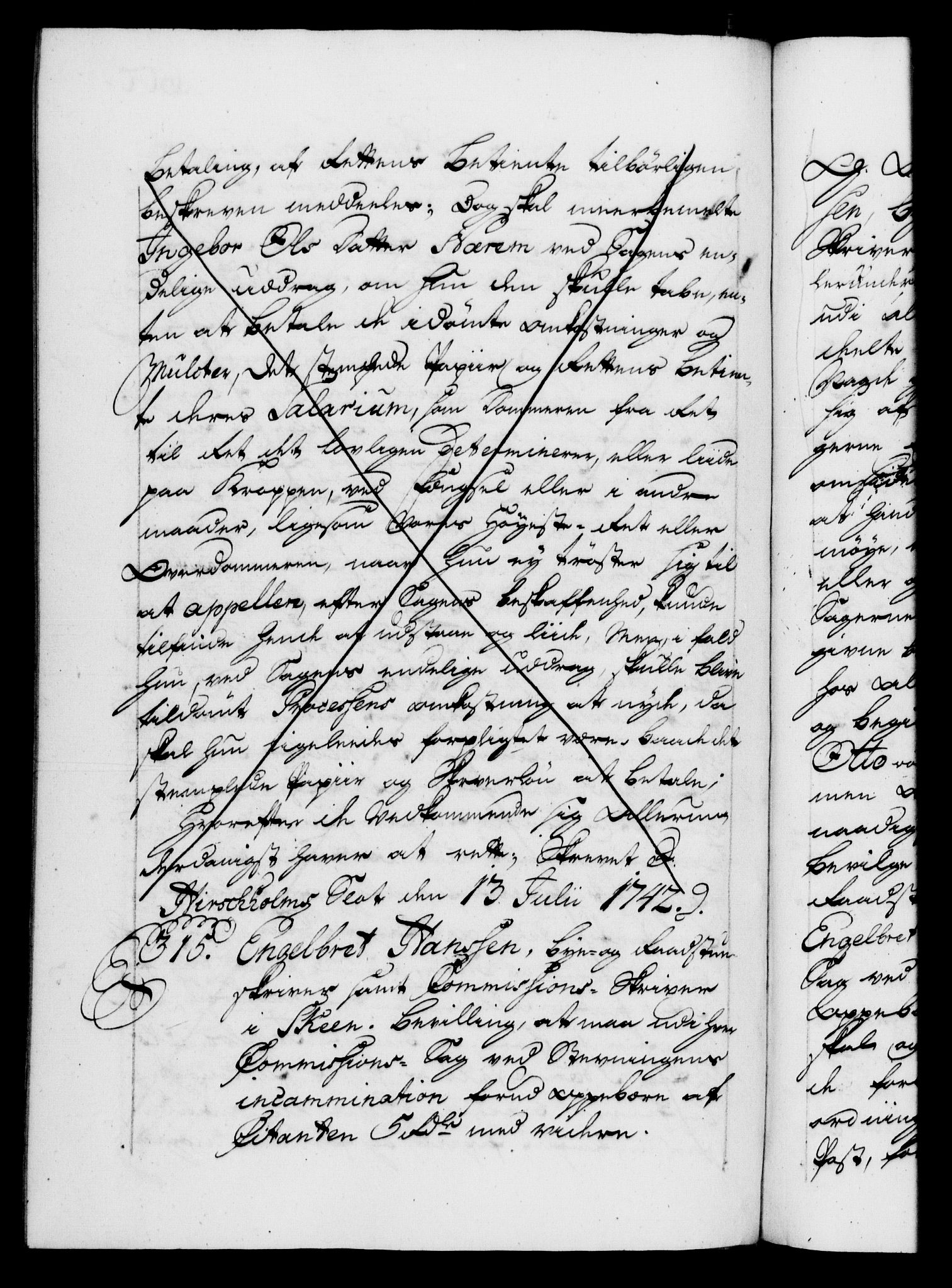 Danske Kanselli 1572-1799, AV/RA-EA-3023/F/Fc/Fca/Fcaa/L0032: Norske registre, 1741-1742, s. 600b