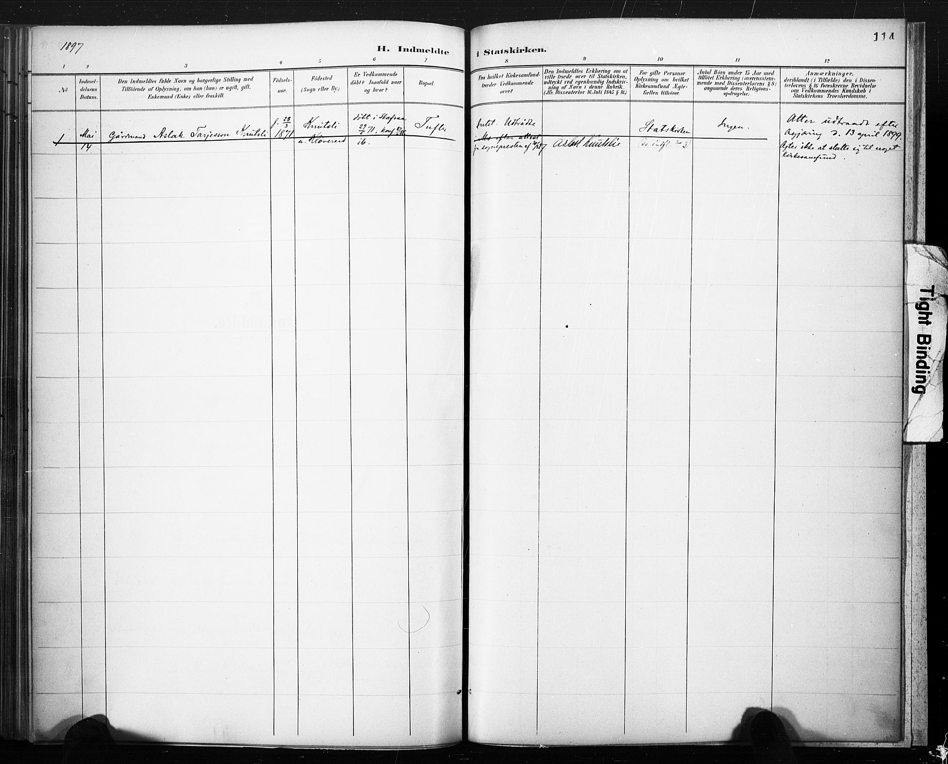 Lårdal kirkebøker, AV/SAKO-A-284/F/Fc/L0002: Ministerialbok nr. III 2, 1887-1906, s. 114