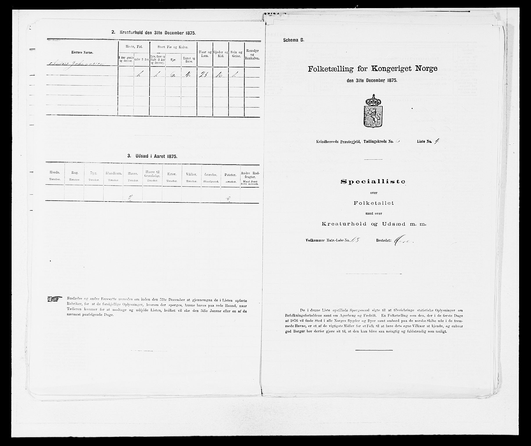 SAB, Folketelling 1875 for 1224P Kvinnherad prestegjeld, 1875, s. 447