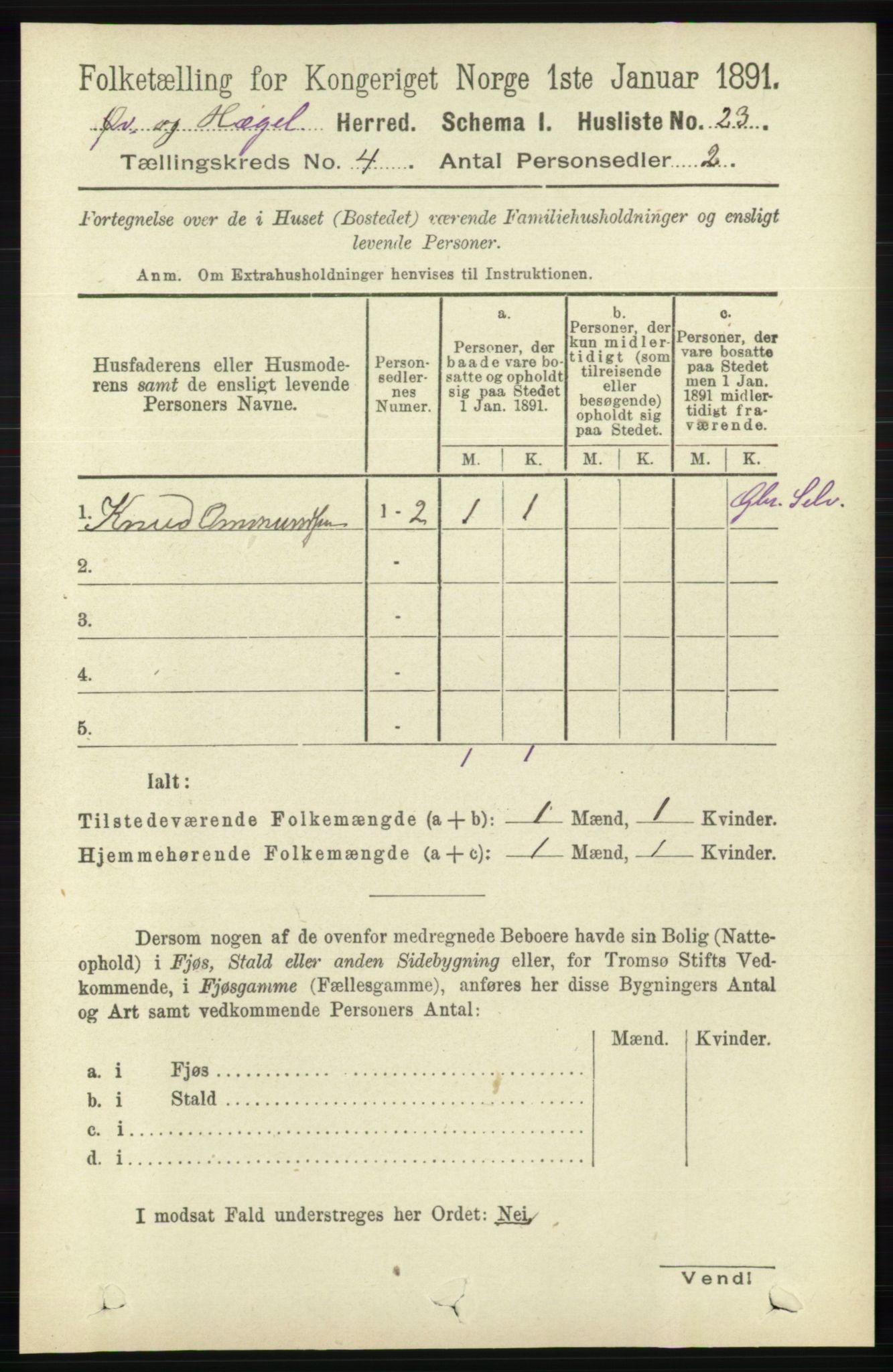 RA, Folketelling 1891 for 1016 Øvrebø og Hægeland herred, 1891, s. 671