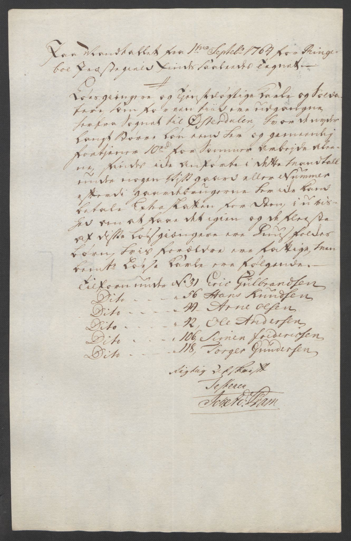 Rentekammeret inntil 1814, Reviderte regnskaper, Fogderegnskap, AV/RA-EA-4092/R17/L1266: Ekstraskatten Gudbrandsdal, 1762-1766, s. 380