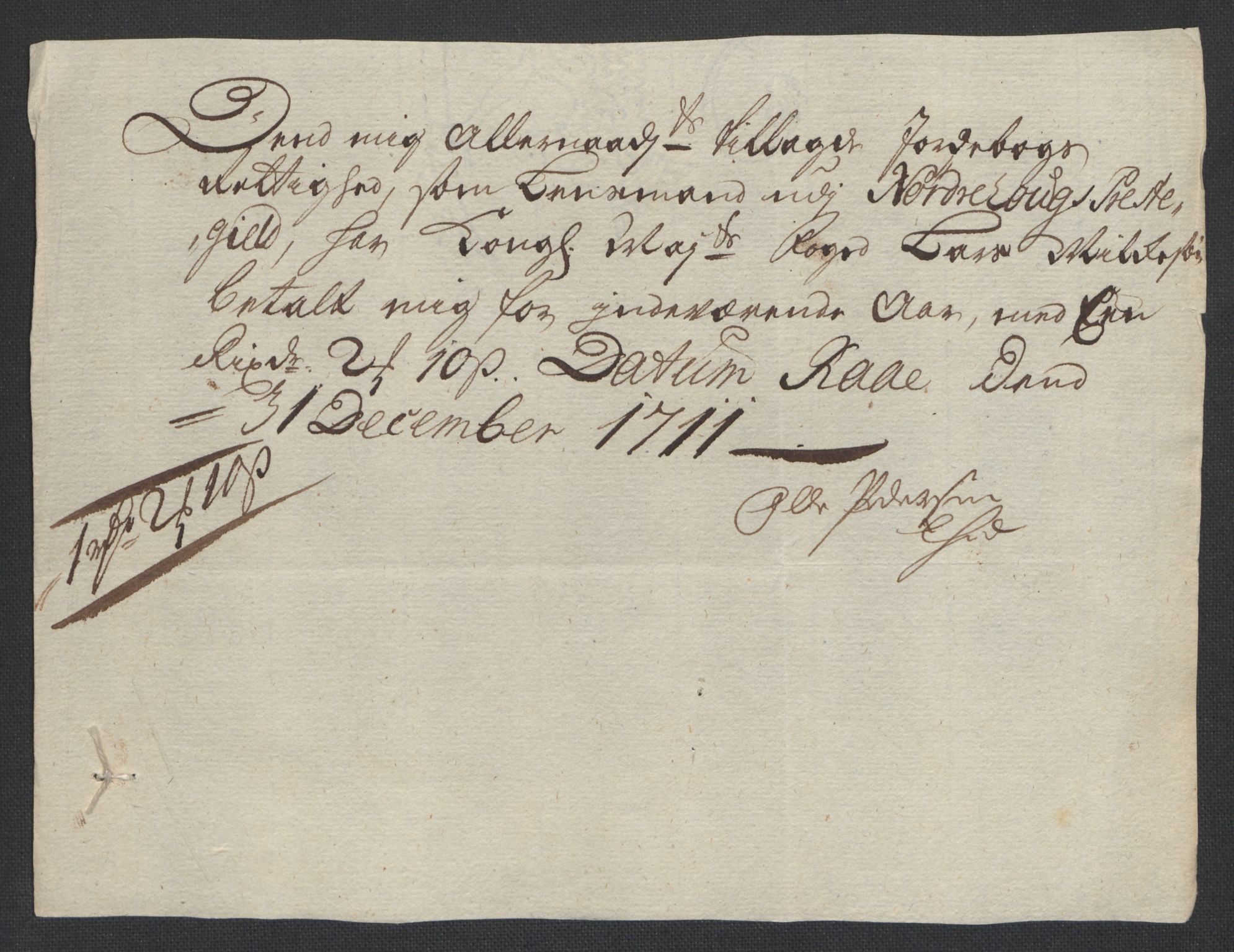 Rentekammeret inntil 1814, Reviderte regnskaper, Fogderegnskap, AV/RA-EA-4092/R23/L1469: Fogderegnskap Ringerike og Hallingdal, 1711, s. 199