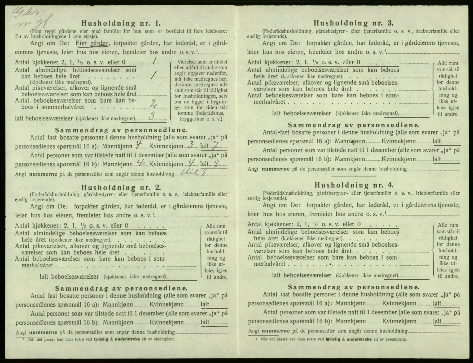 SAB, Folketelling 1920 for 1223 Tysnes herred, 1920, s. 153