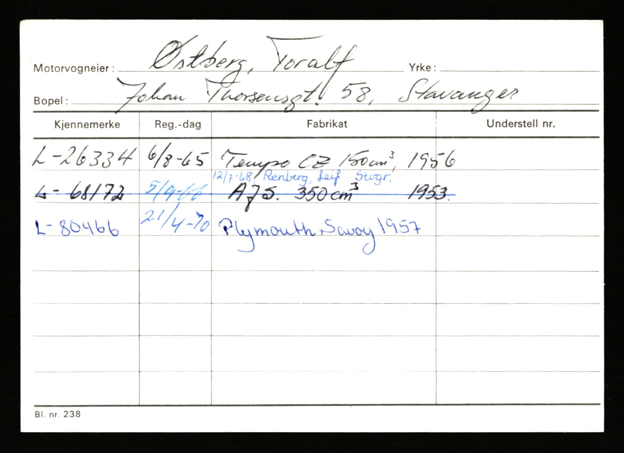 Stavanger trafikkstasjon, AV/SAST-A-101942/0/H/L0044: Øksna - Åmo, 1930-1971, s. 429