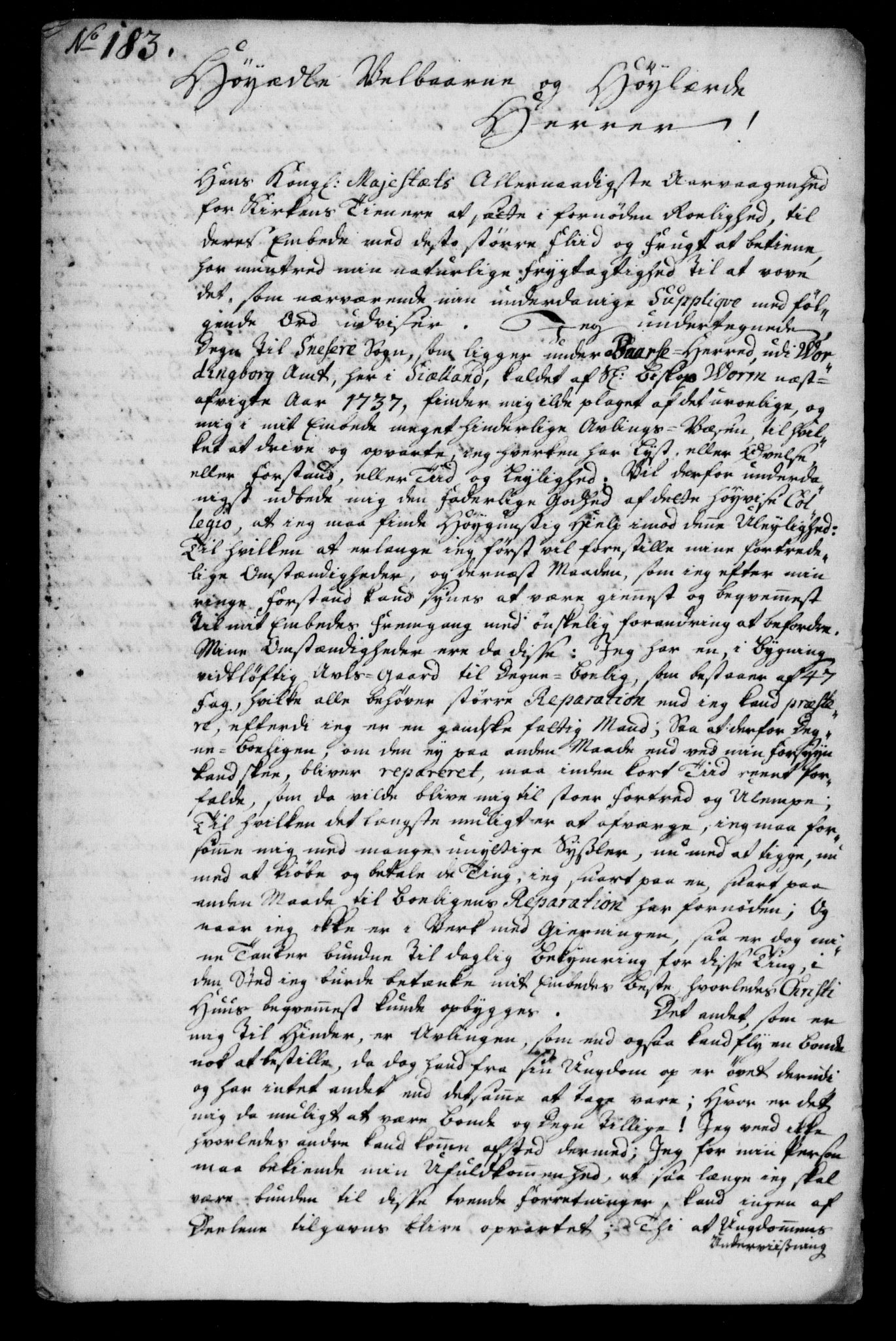 Generalkirkeinspektionskollegiet, DRA/A-0008/F4-06/F4-06-02: Protokollerede indkomne sager, 1738