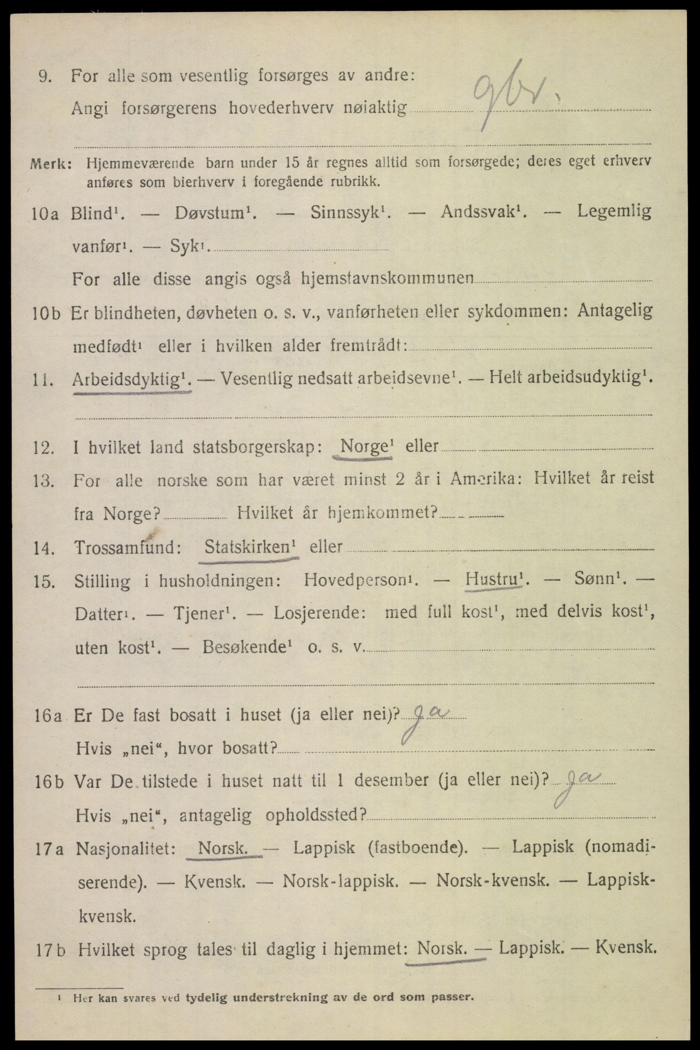 SAT, Folketelling 1920 for 1843 Bodin herred, 1920, s. 13039