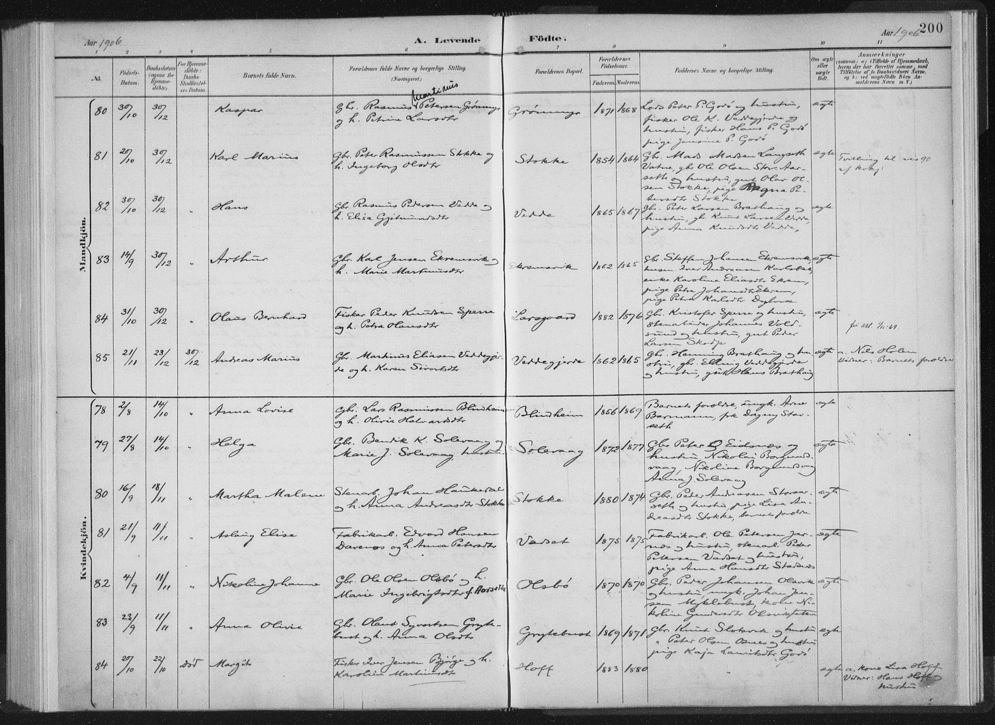 Ministerialprotokoller, klokkerbøker og fødselsregistre - Møre og Romsdal, AV/SAT-A-1454/528/L0405: Ministerialbok nr. 528A14, 1891-1906, s. 200