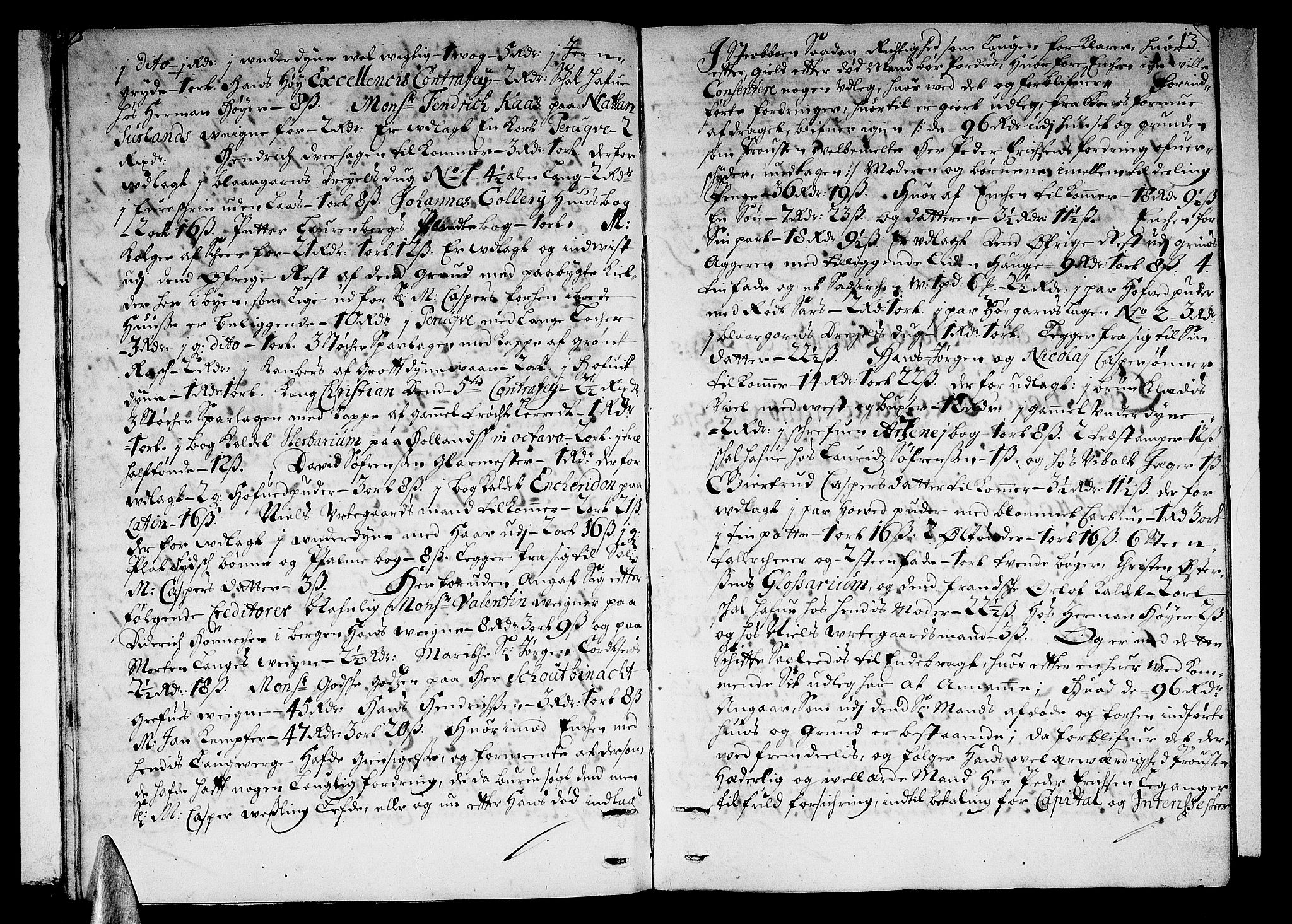 Stavanger byfogd, AV/SAST-A-101408/001/5/50/503BB/L0003: Skifteprotokoll, 1695-1707, s. 12b-13a