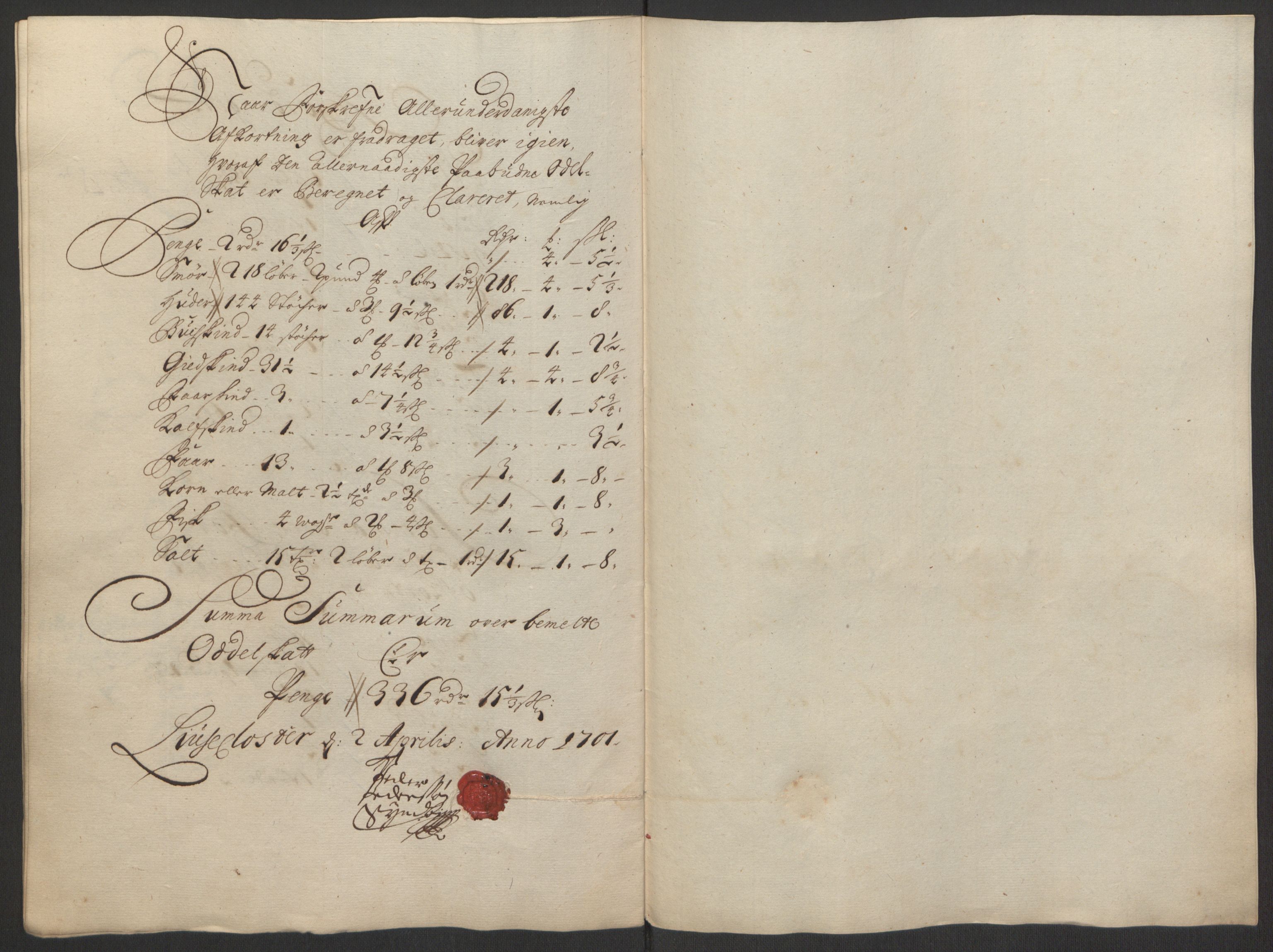 Rentekammeret inntil 1814, Reviderte regnskaper, Fogderegnskap, RA/EA-4092/R50/L3159: Fogderegnskap Lyse kloster, 1691-1709, s. 127
