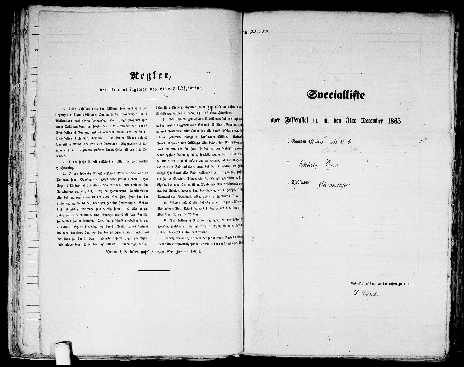 RA, Folketelling 1865 for 1601 Trondheim kjøpstad, 1865, s. 1093