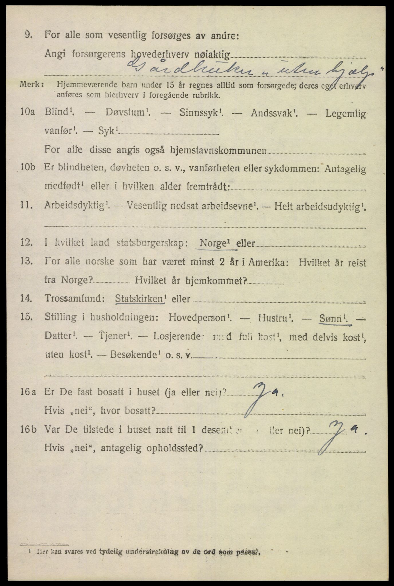 SAK, Folketelling 1920 for 1028 Vigmostad herred, 1920, s. 1144