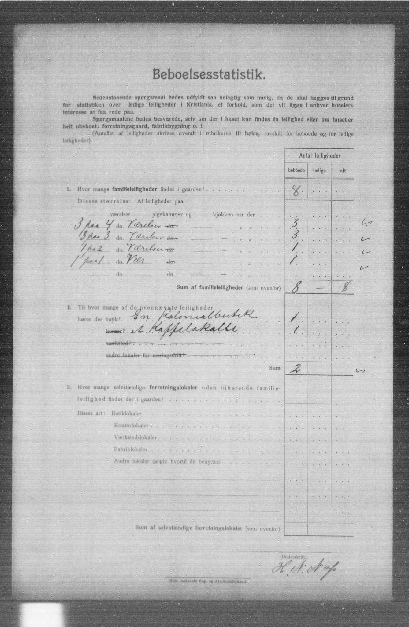 OBA, Kommunal folketelling 31.12.1904 for Kristiania kjøpstad, 1904, s. 7115