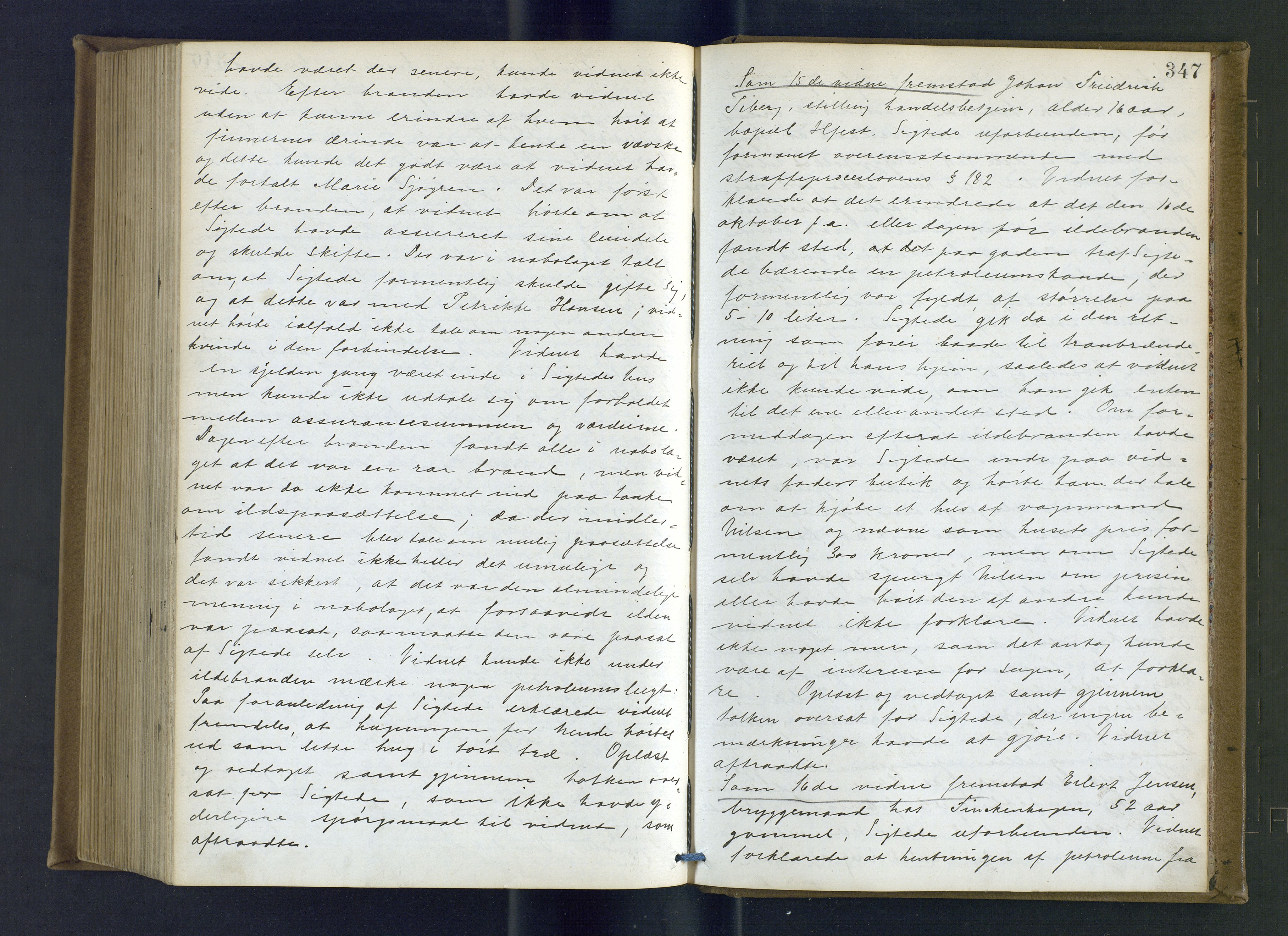Hammerfest fogderi/sorenskriveri, AV/SATØ-S-0056/1/J/Ja/Jab/L0191: Ekstrarettsprotokoller, 1881-1894, s. 347