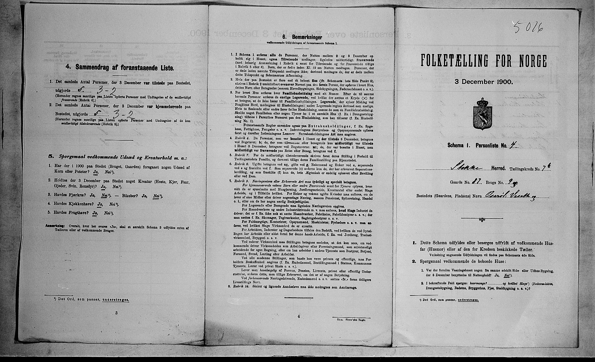 RA, Folketelling 1900 for 0720 Stokke herred, 1900, s. 1286