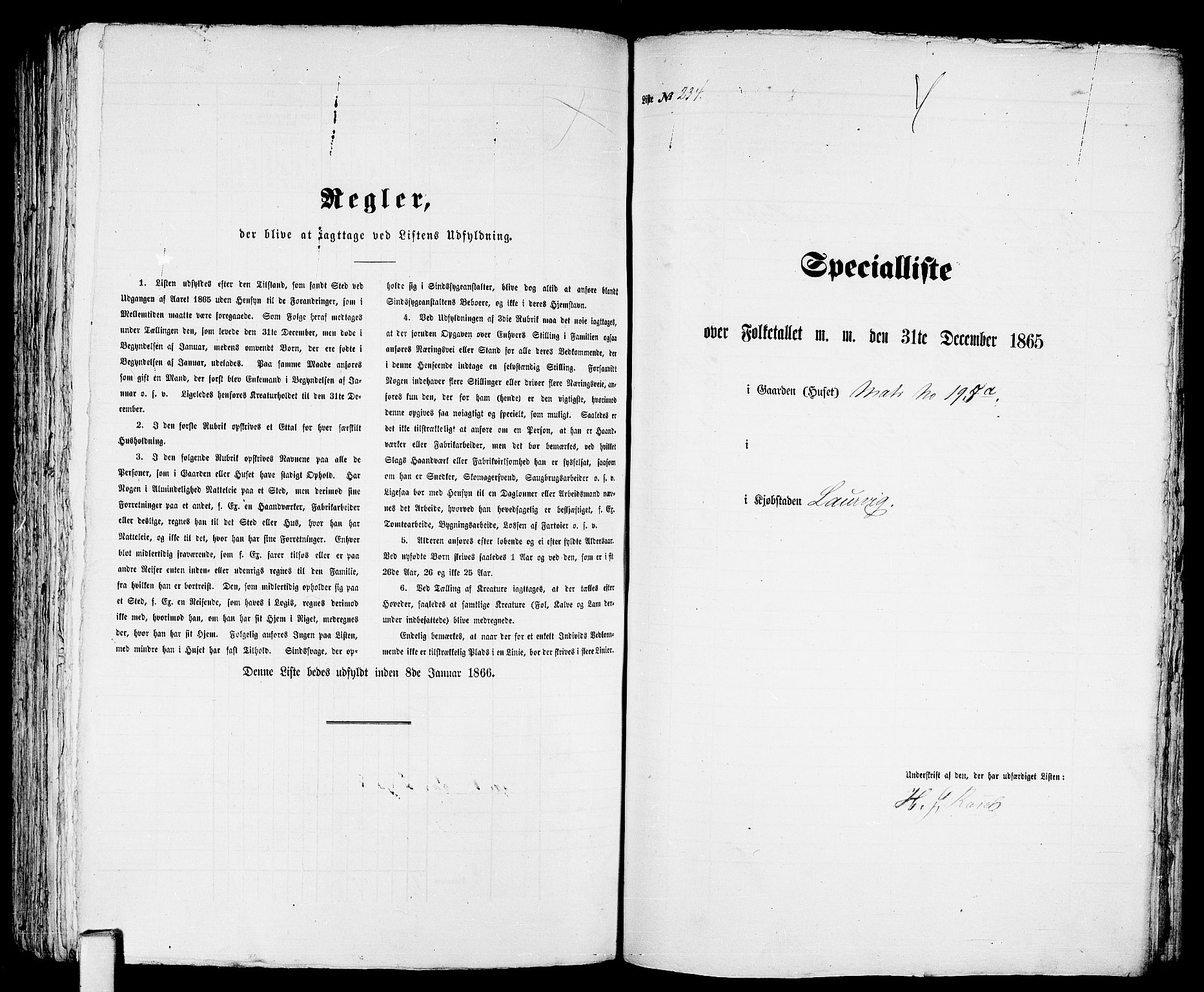 RA, Folketelling 1865 for 0707P Larvik prestegjeld, 1865, s. 486