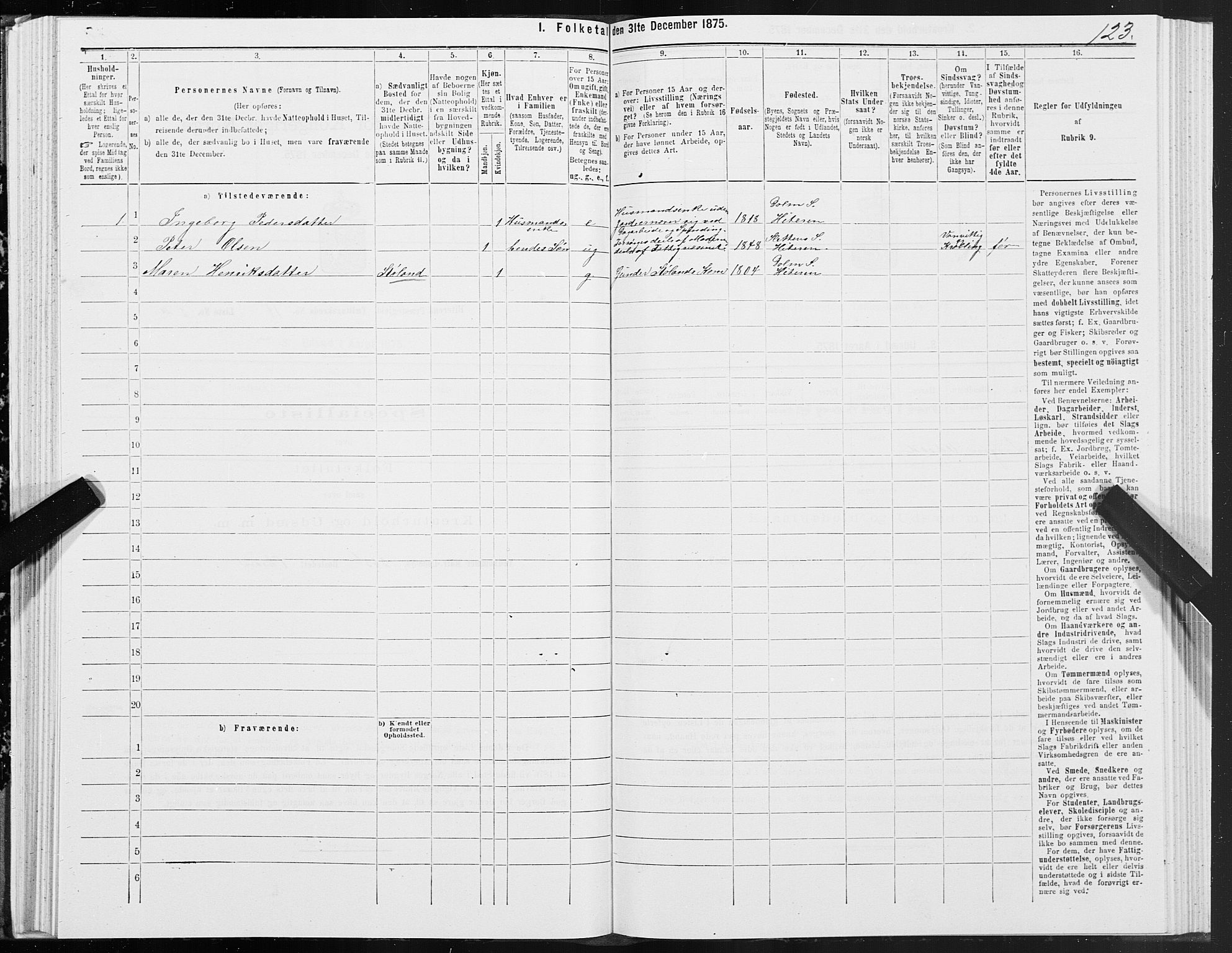 SAT, Folketelling 1875 for 1617P Hitra prestegjeld, 1875, s. 7123