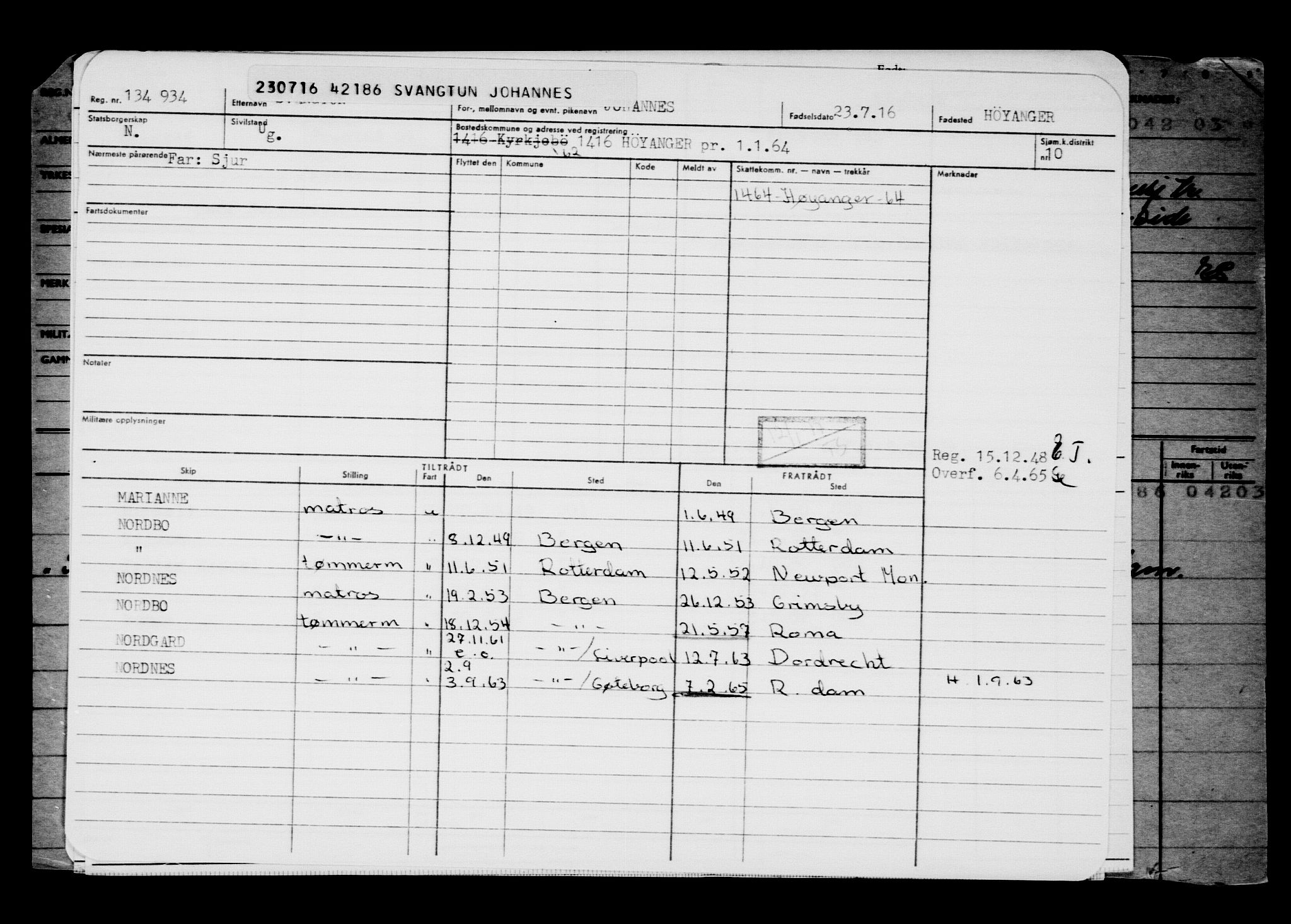 Direktoratet for sjømenn, AV/RA-S-3545/G/Gb/L0141: Hovedkort, 1916, s. 176