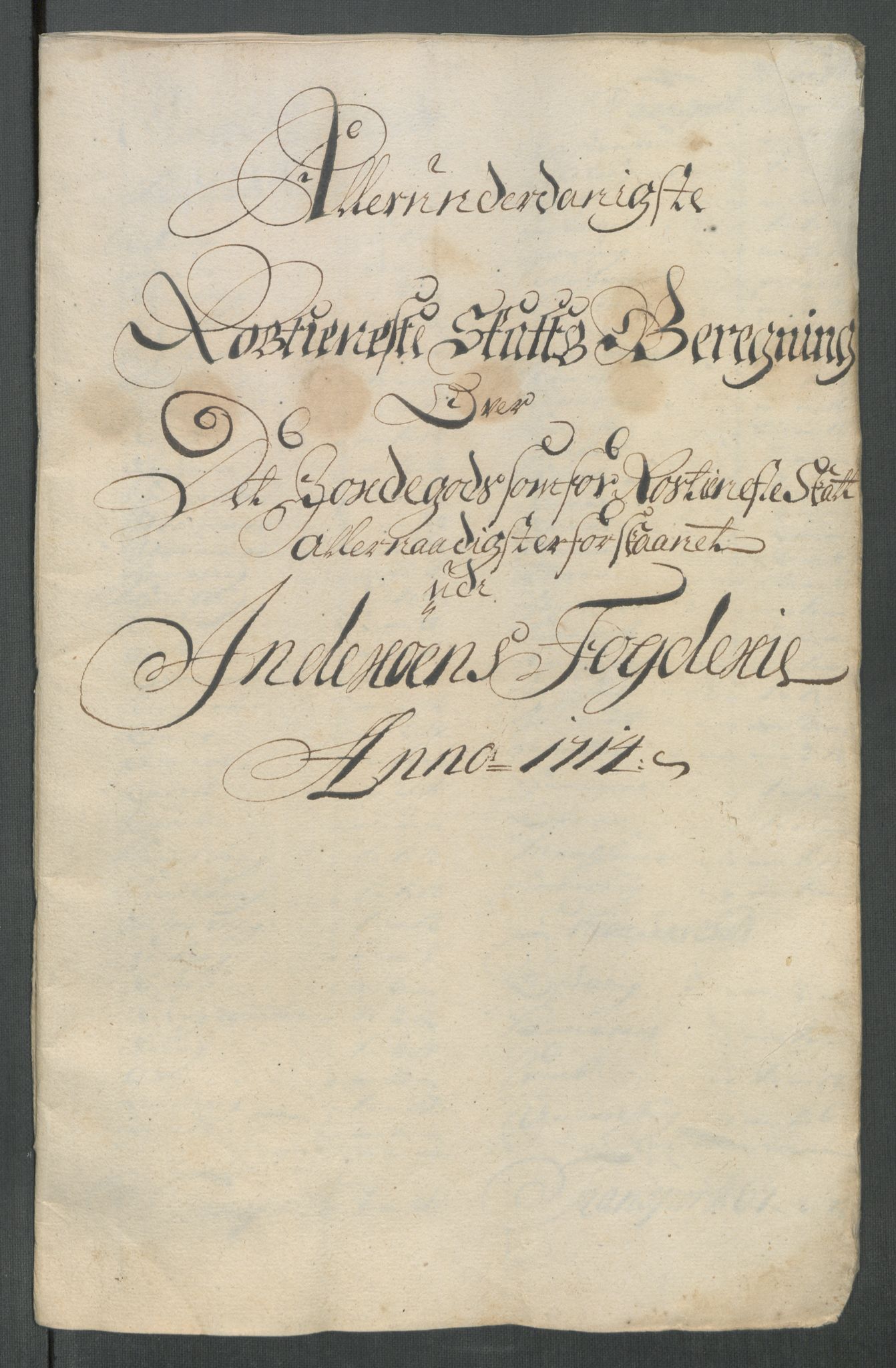 Rentekammeret inntil 1814, Reviderte regnskaper, Fogderegnskap, RA/EA-4092/R63/L4322: Fogderegnskap Inderøy, 1714, s. 146