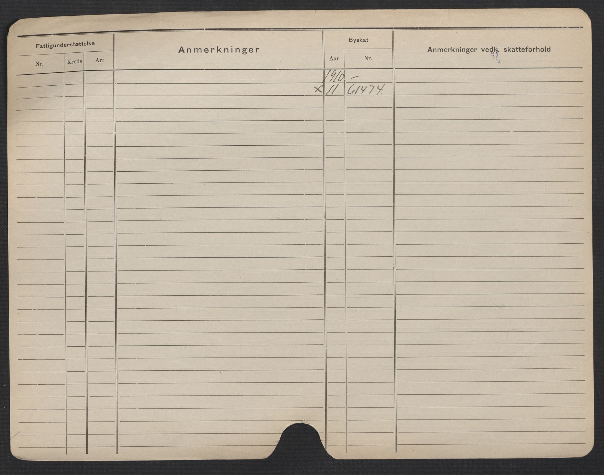Oslo folkeregister, Registerkort, SAO/A-11715/F/Fa/Fac/L0006: Menn, 1906-1914, s. 1000b
