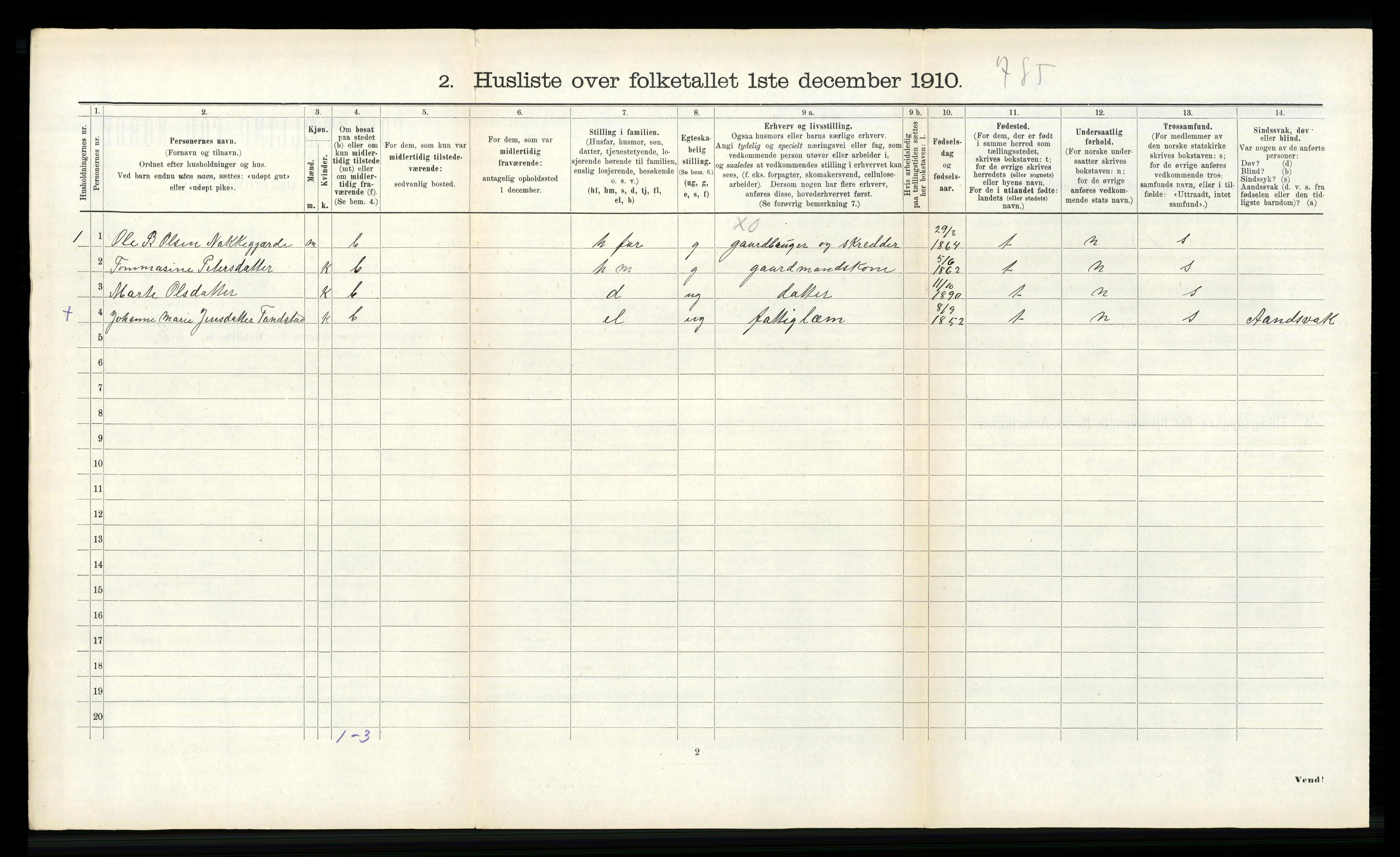 RA, Folketelling 1910 for 1528 Sykkylven herred, 1910, s. 336