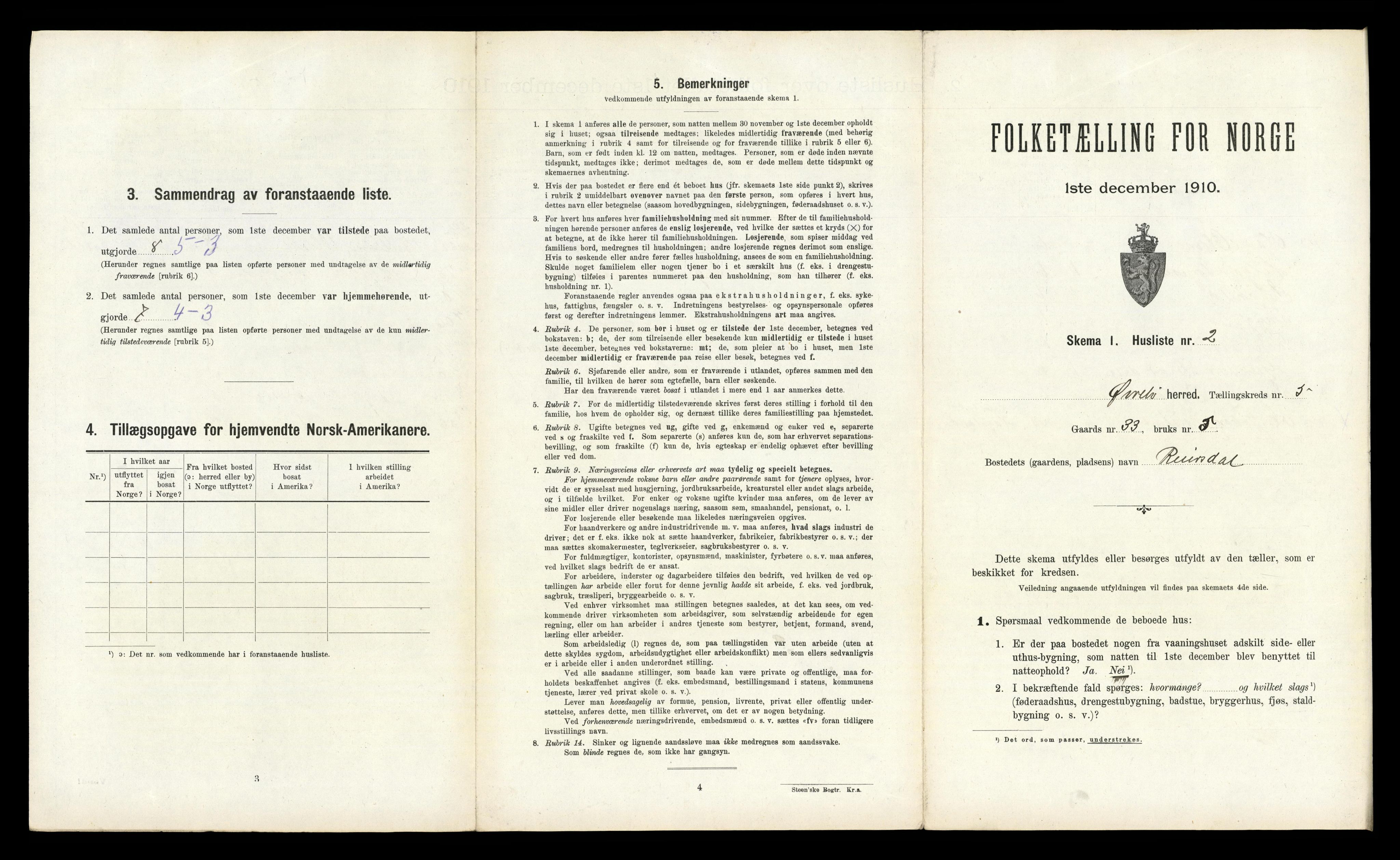 RA, Folketelling 1910 for 1016 Øvrebø herred, 1910, s. 275