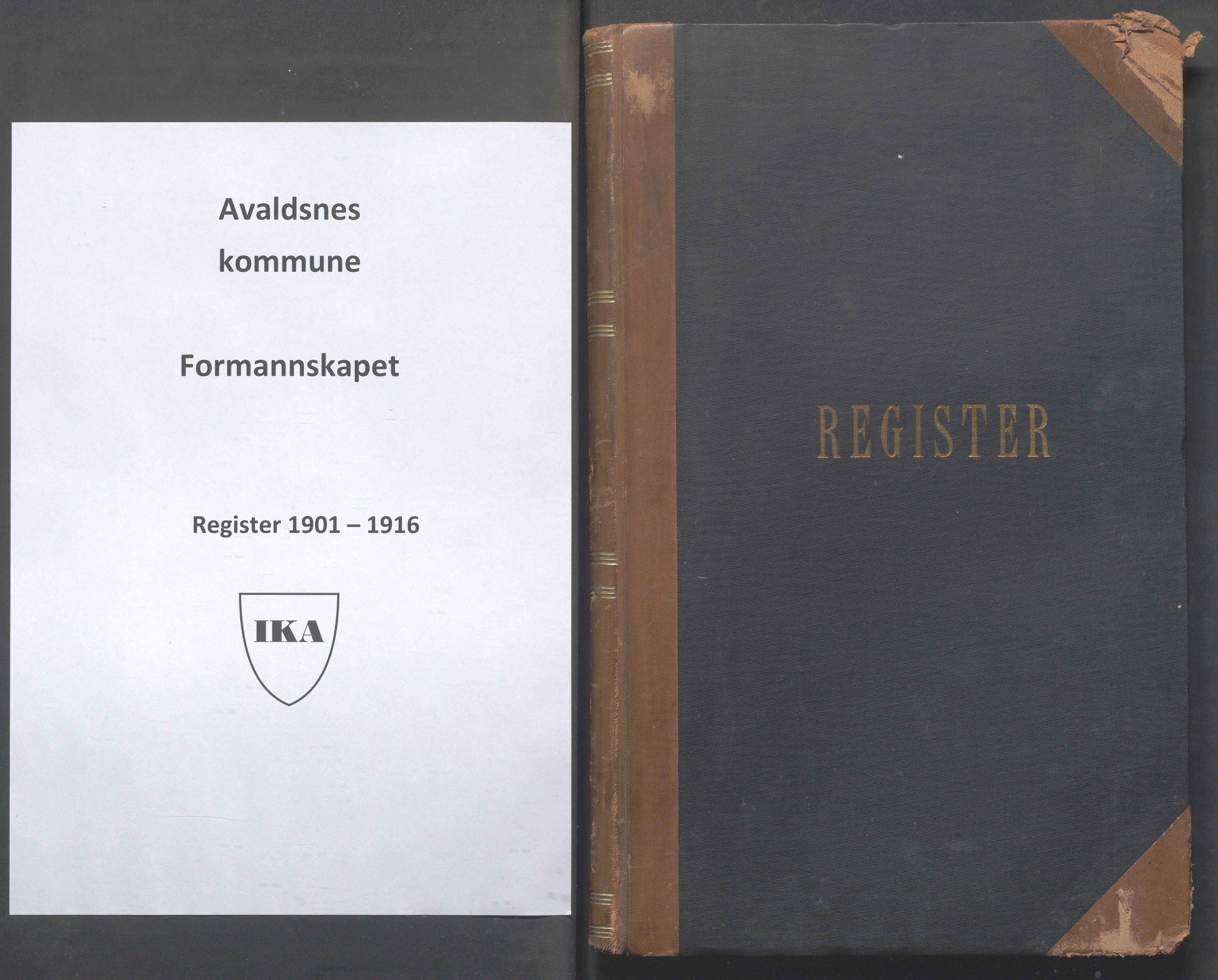 Avaldsnes kommune - Formannskapet, IKAR/K-101651/C/Cb/L0002: Register til møtebok, 1901-1916