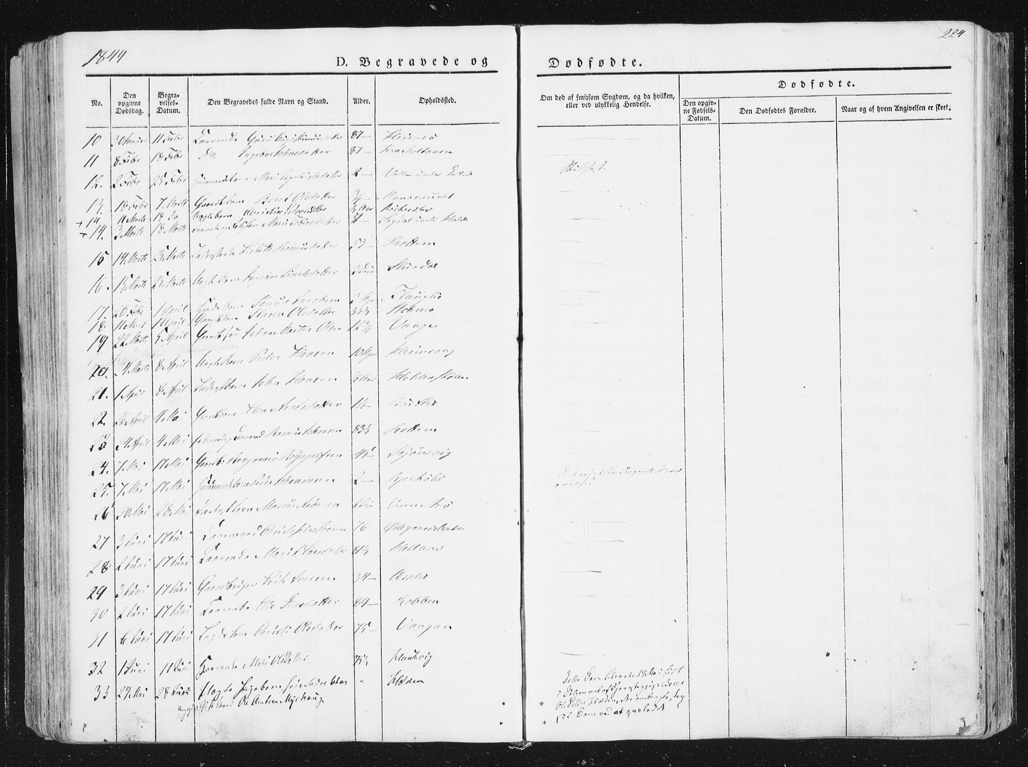 Ministerialprotokoller, klokkerbøker og fødselsregistre - Sør-Trøndelag, SAT/A-1456/630/L0493: Ministerialbok nr. 630A06, 1841-1851, s. 224