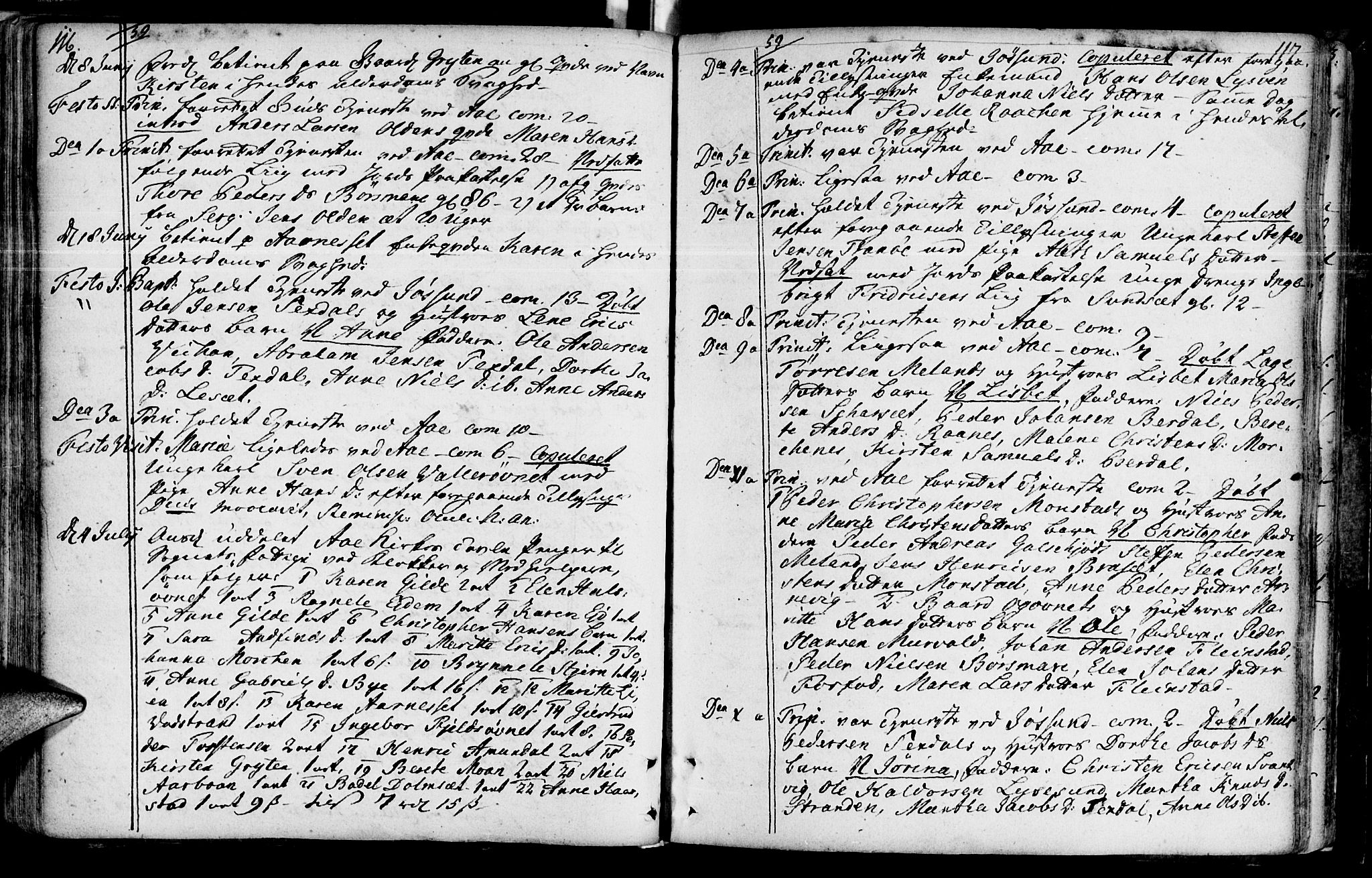 Ministerialprotokoller, klokkerbøker og fødselsregistre - Sør-Trøndelag, SAT/A-1456/655/L0672: Ministerialbok nr. 655A01, 1750-1779, s. 116-117