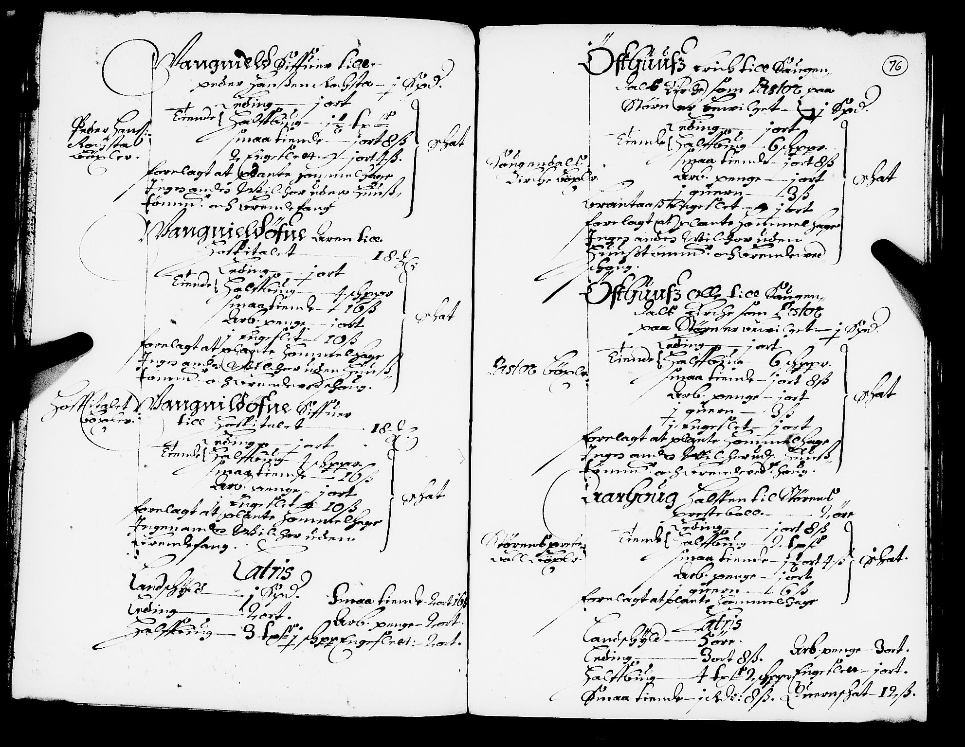 Rentekammeret inntil 1814, Realistisk ordnet avdeling, AV/RA-EA-4070/N/Nb/Nba/L0051: Gauldal fogderi, 1667, s. 75b-76a