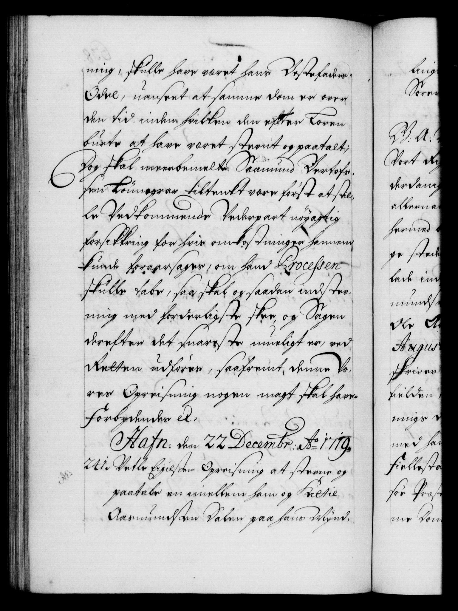 Danske Kanselli 1572-1799, AV/RA-EA-3023/F/Fc/Fca/Fcaa/L0022: Norske registre, 1716-1719, s. 638b