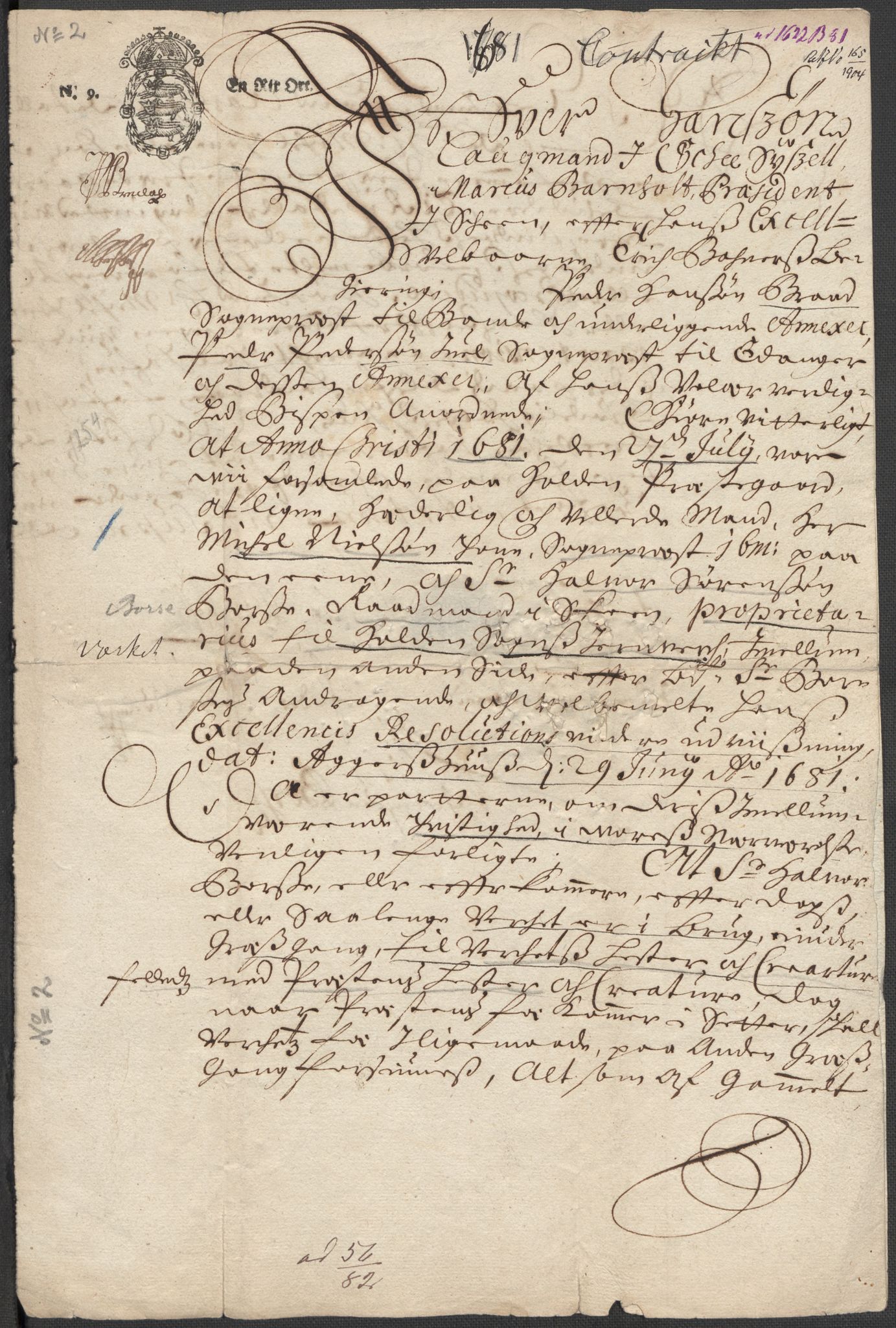 Riksarkivets diplomsamling, AV/RA-EA-5965/F15/L0026: Prestearkiv - Telemark, 1575-1838, s. 111