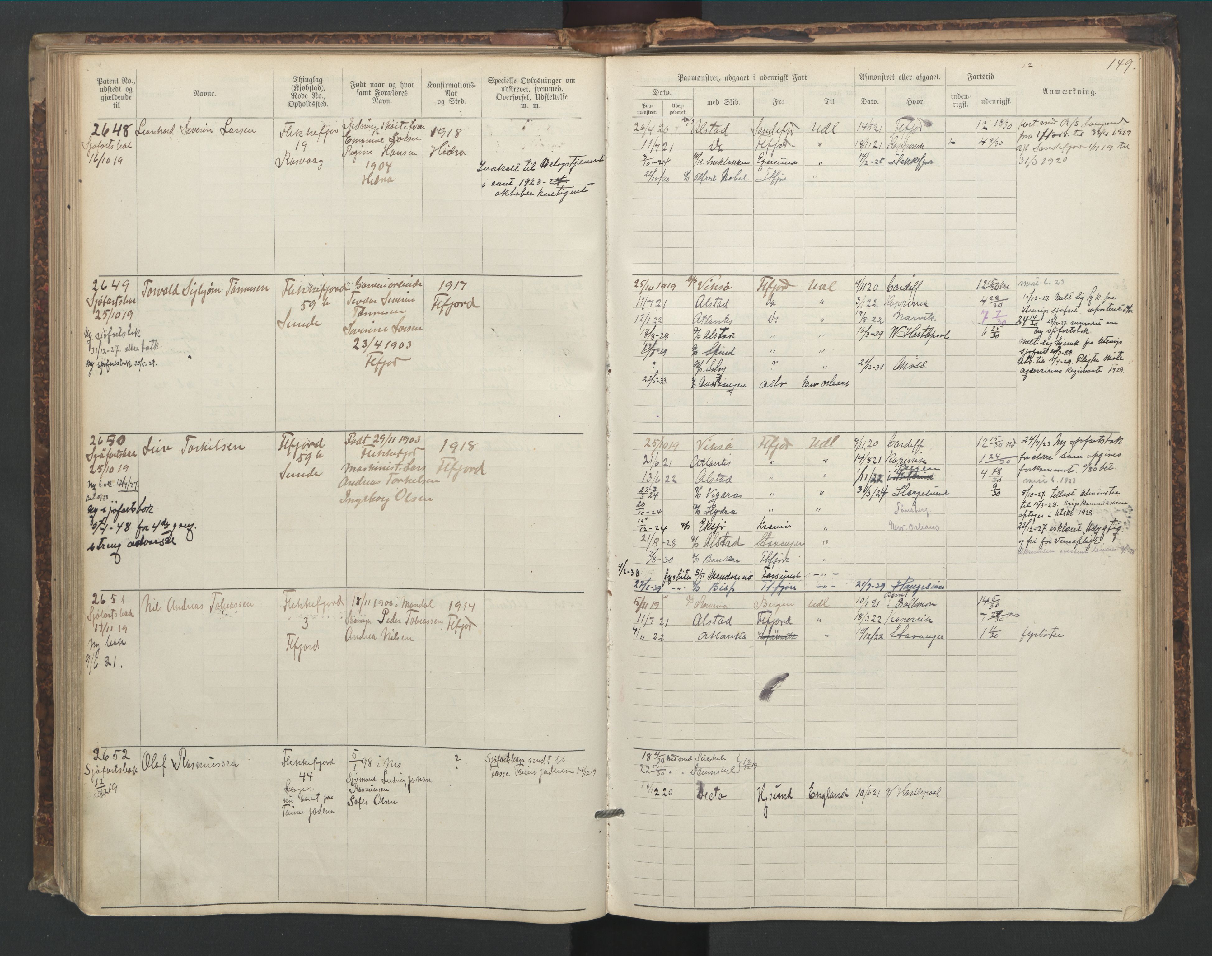 Flekkefjord mønstringskrets, AV/SAK-2031-0018/F/Fa/L0006: Annotasjonsrulle nr 1916-2964 med register, Æ-3, 1891-1948, s. 180