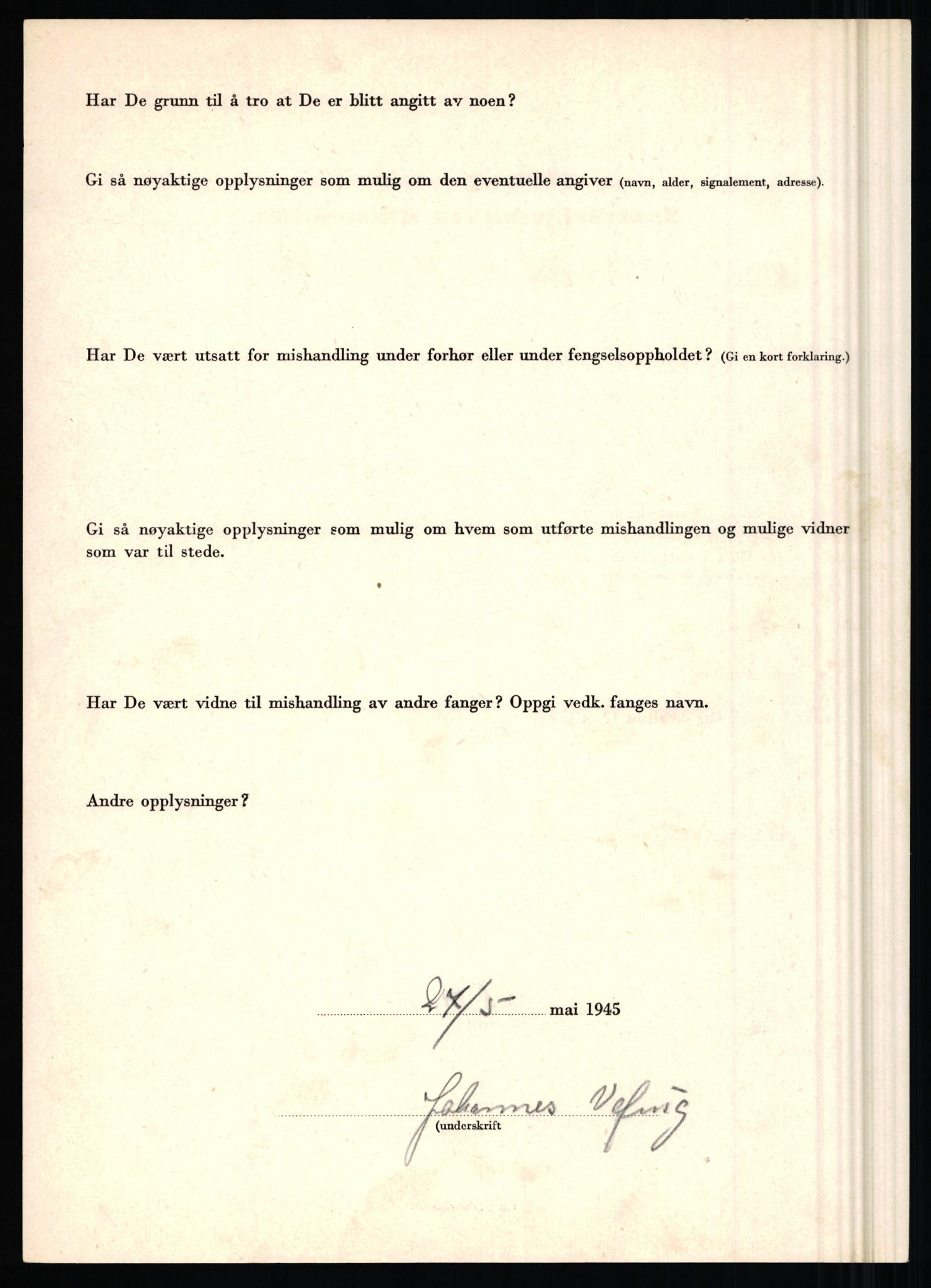 Rikspolitisjefen, AV/RA-S-1560/L/L0017: Tidemann, Hermann G. - Veum, Tjostolv, 1940-1945, s. 1020