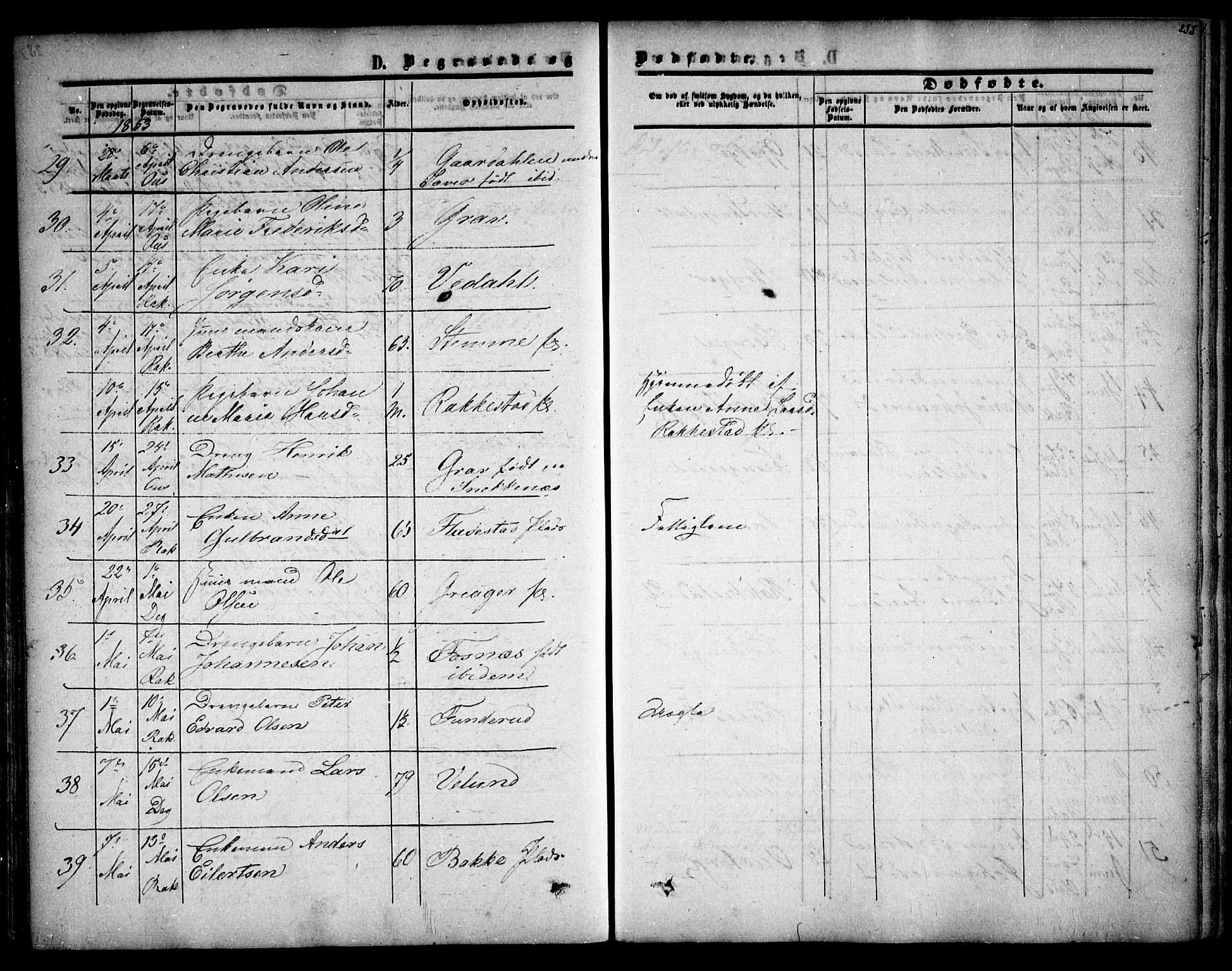 Rakkestad prestekontor Kirkebøker, AV/SAO-A-2008/F/Fa/L0009: Ministerialbok nr. I 9, 1850-1856, s. 288