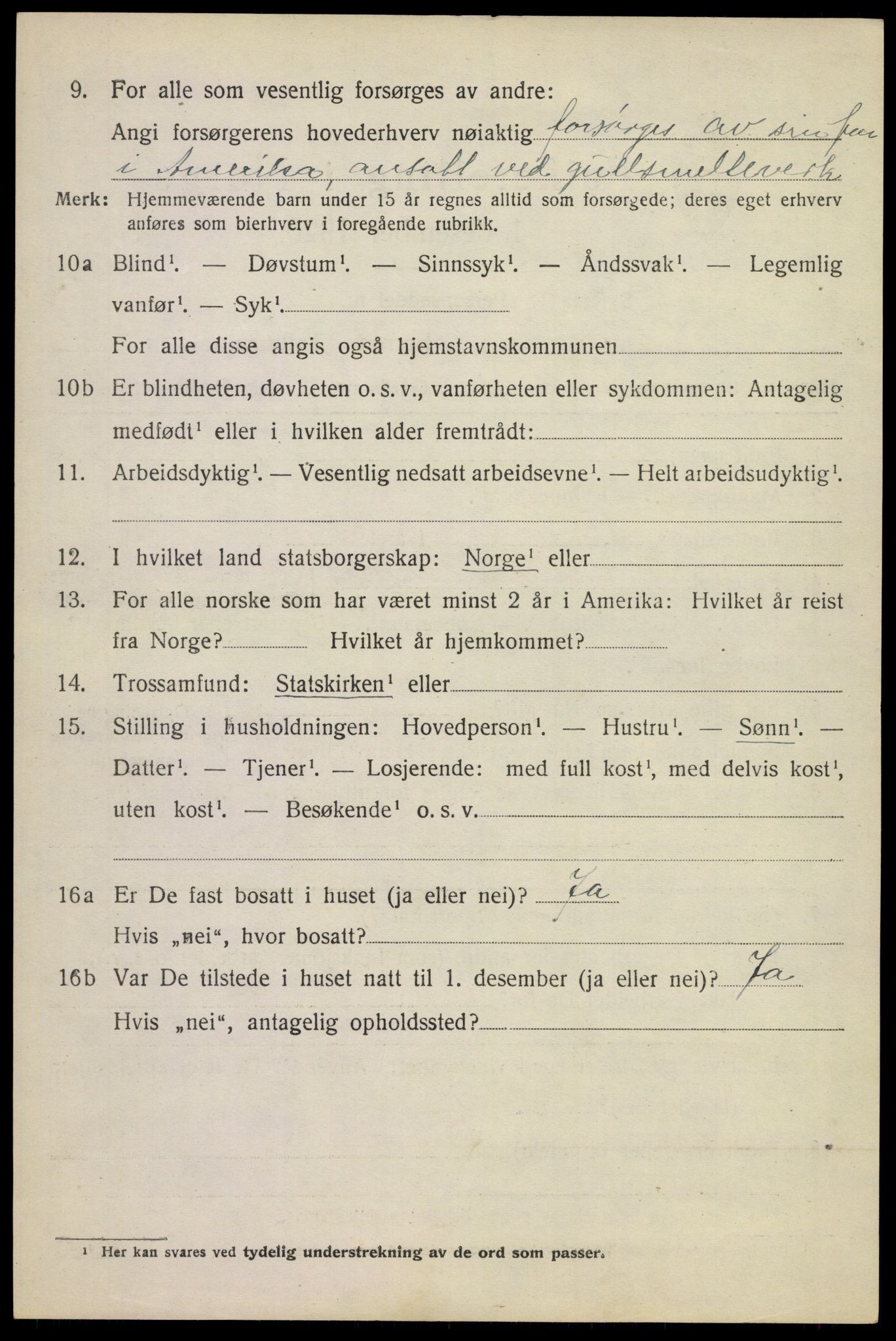 SAKO, Folketelling 1920 for 0630 Øvre Sandsvær herred, 1920, s. 3709