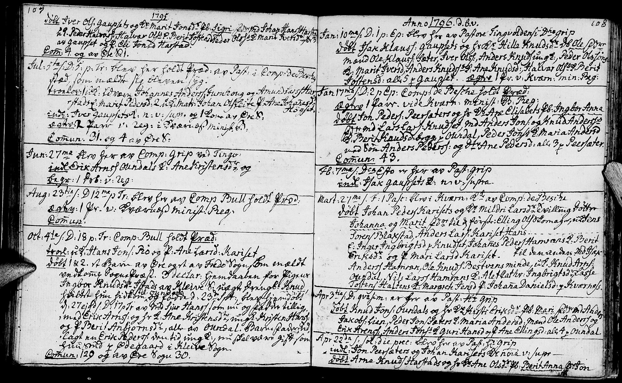 Ministerialprotokoller, klokkerbøker og fødselsregistre - Møre og Romsdal, AV/SAT-A-1454/584/L0962: Ministerialbok nr. 584A02, 1765-1812, s. 107-108